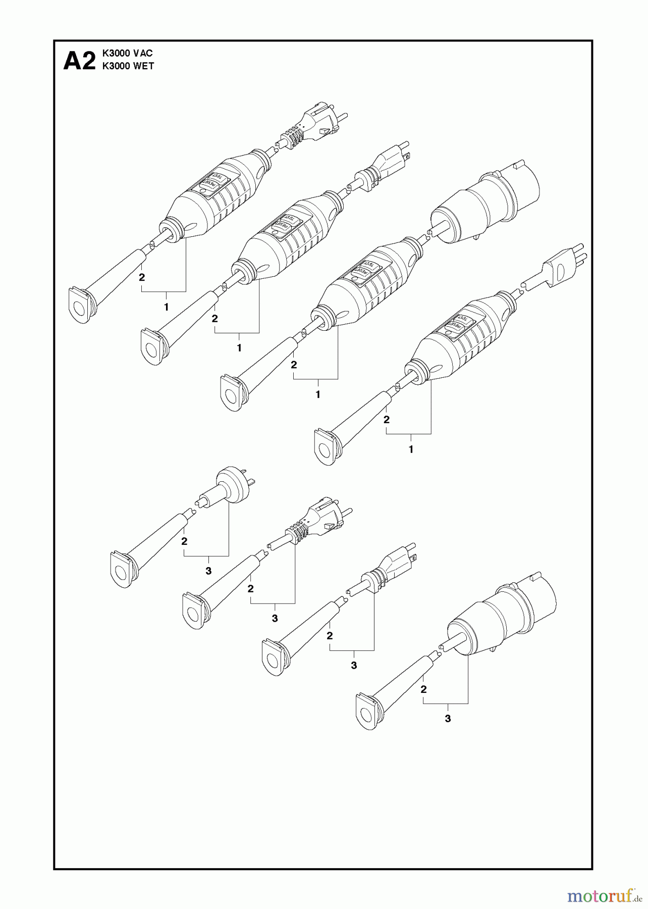  Trennschneider, Cut-Off K3000 WET, 2012-01 ELECTRICAL
