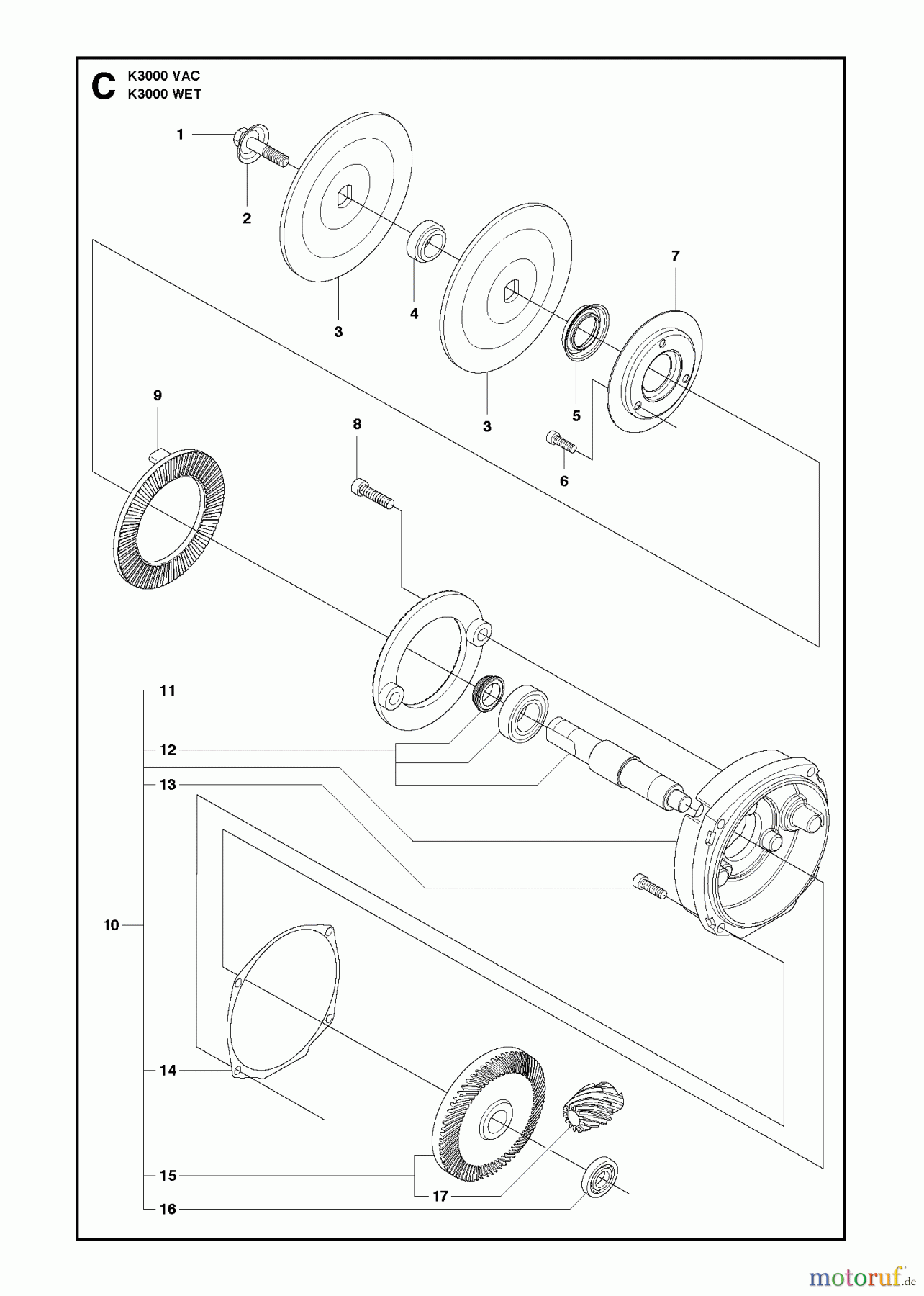  Trennschneider, Cut-Off K3000 WET, 2012-01 GEARS