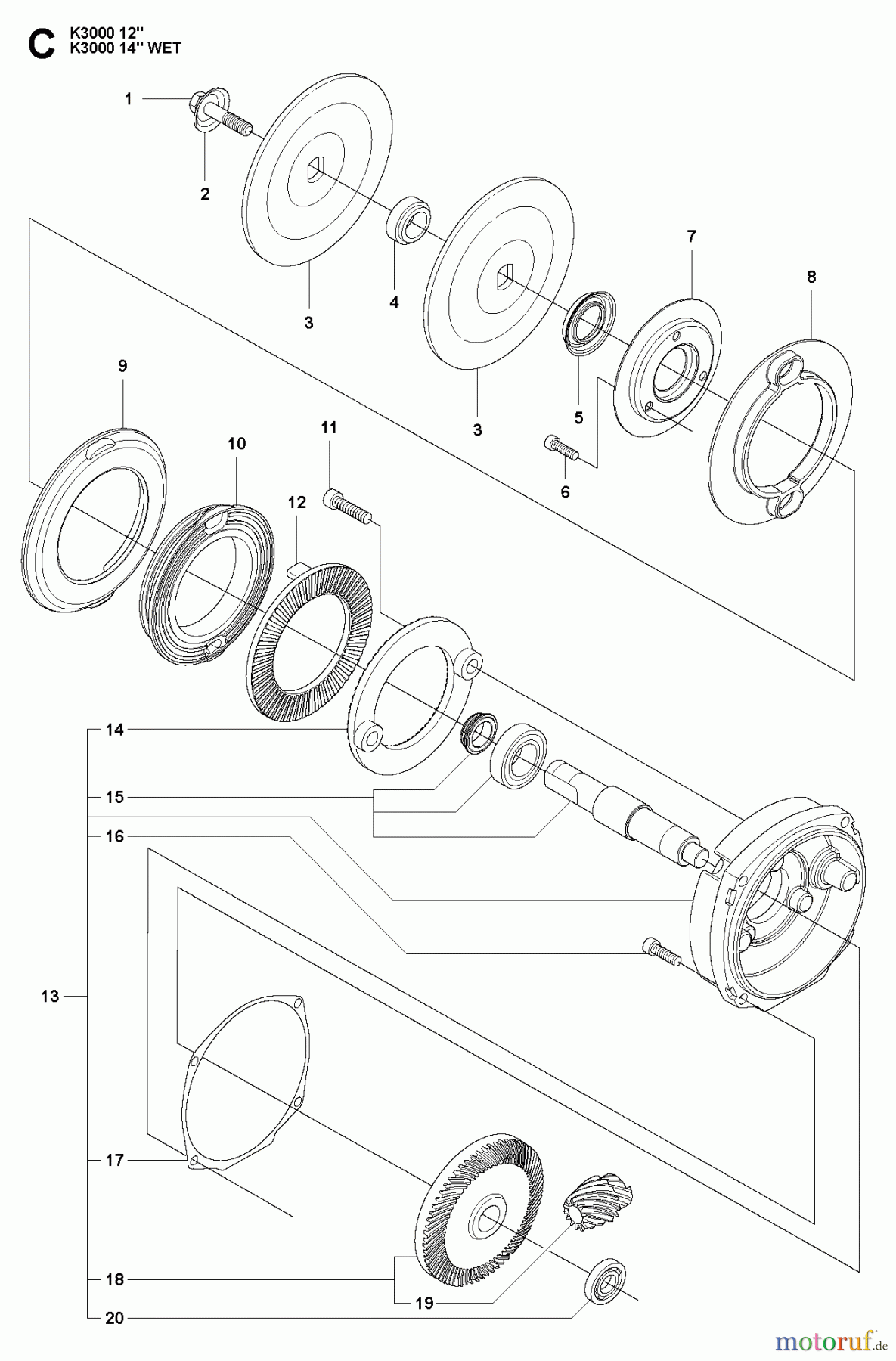  Trennschneider, Cut-Off K3000 WET, 2009-05 GEARS