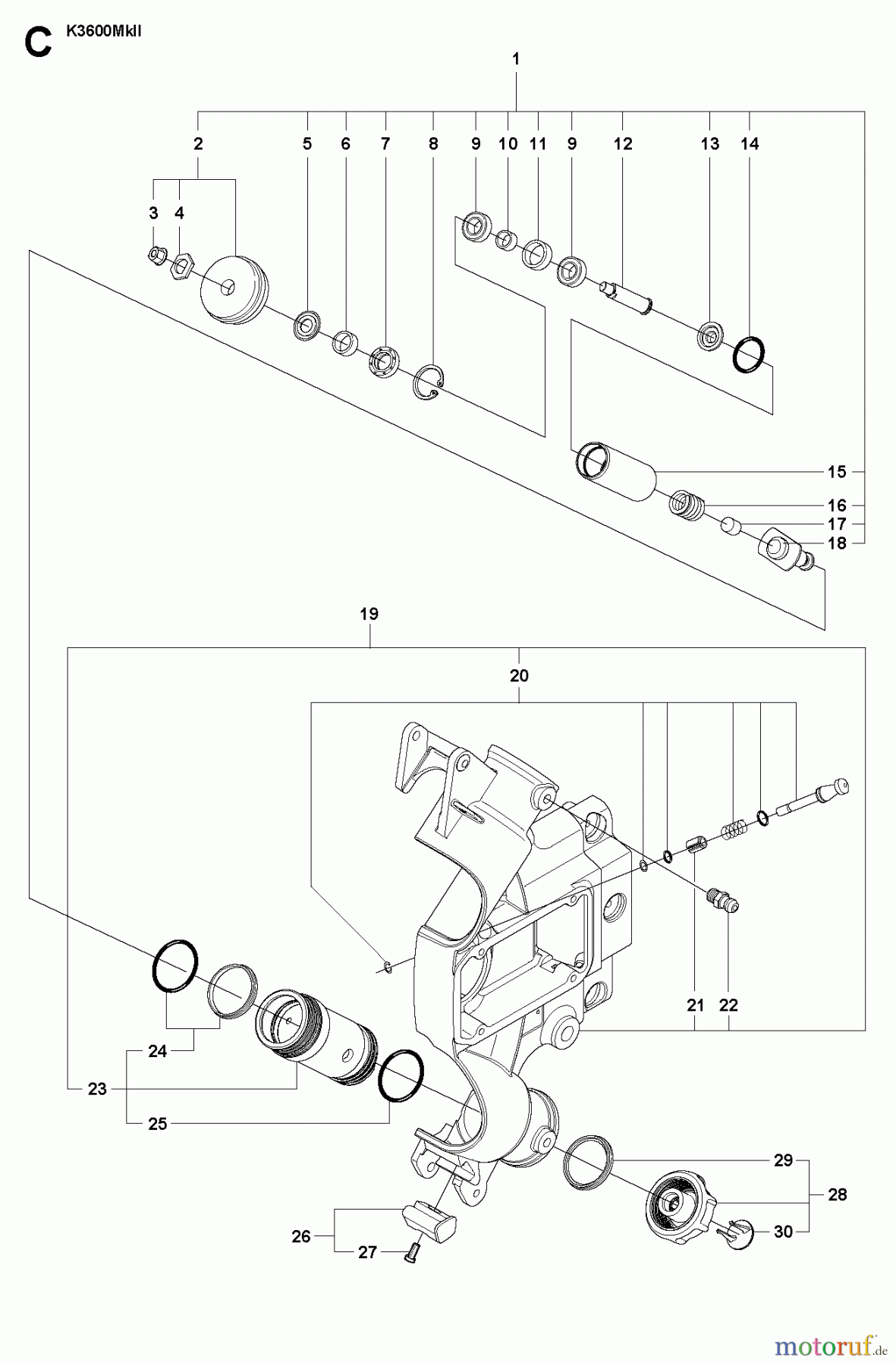  Trennschneider, Cut-Off K3600 MkII, 2009-01 CHASSIS / FRAME