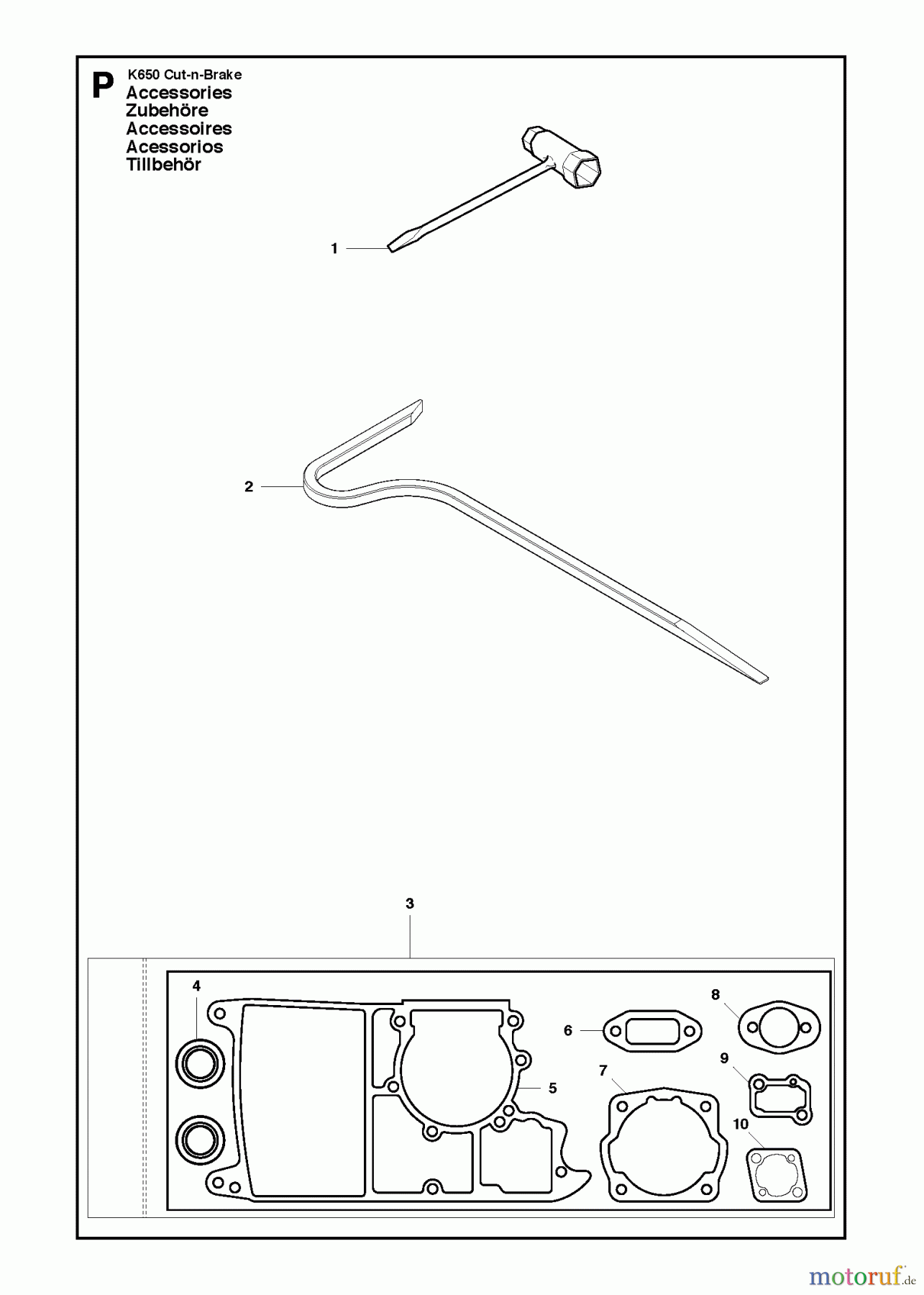  Trennschneider, Cut-Off K650 Cut-n-Break, 2007-01 ACCESSORIES