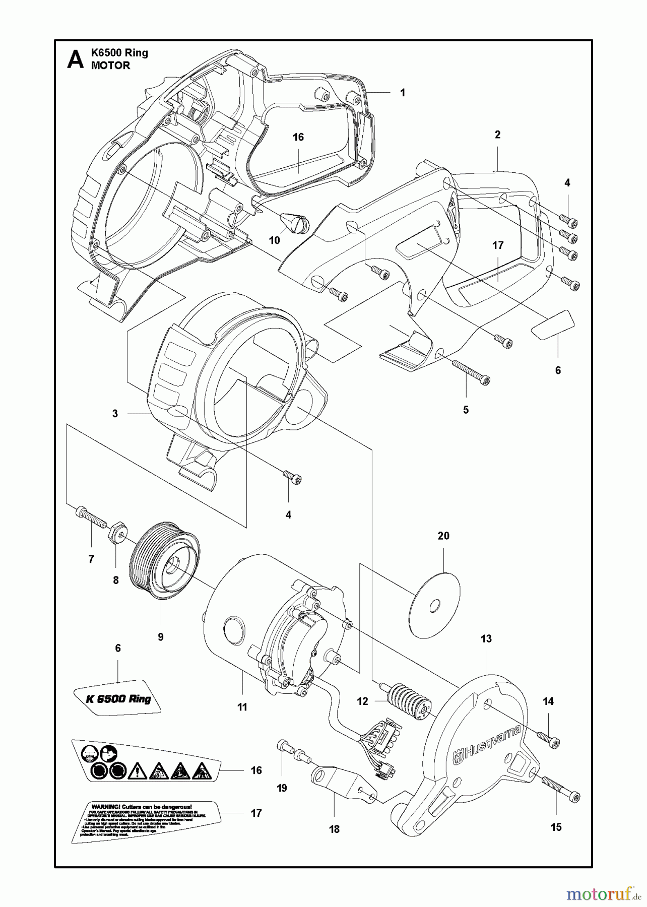  Trennschneider, Cut-Off K6500 RING, 2013-09 MOTOR