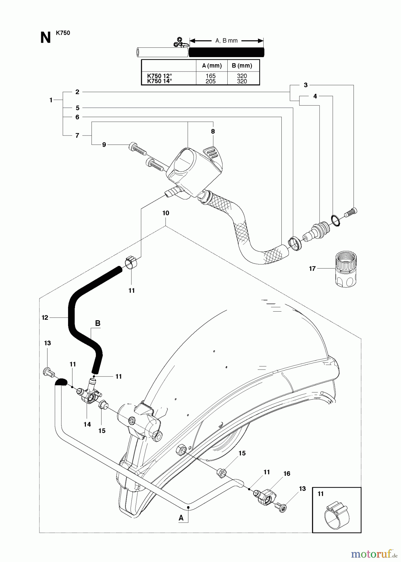  Trennschneider, Cut-Off K750, 544936207, 2010-02 CUTTING EQUIPMENT