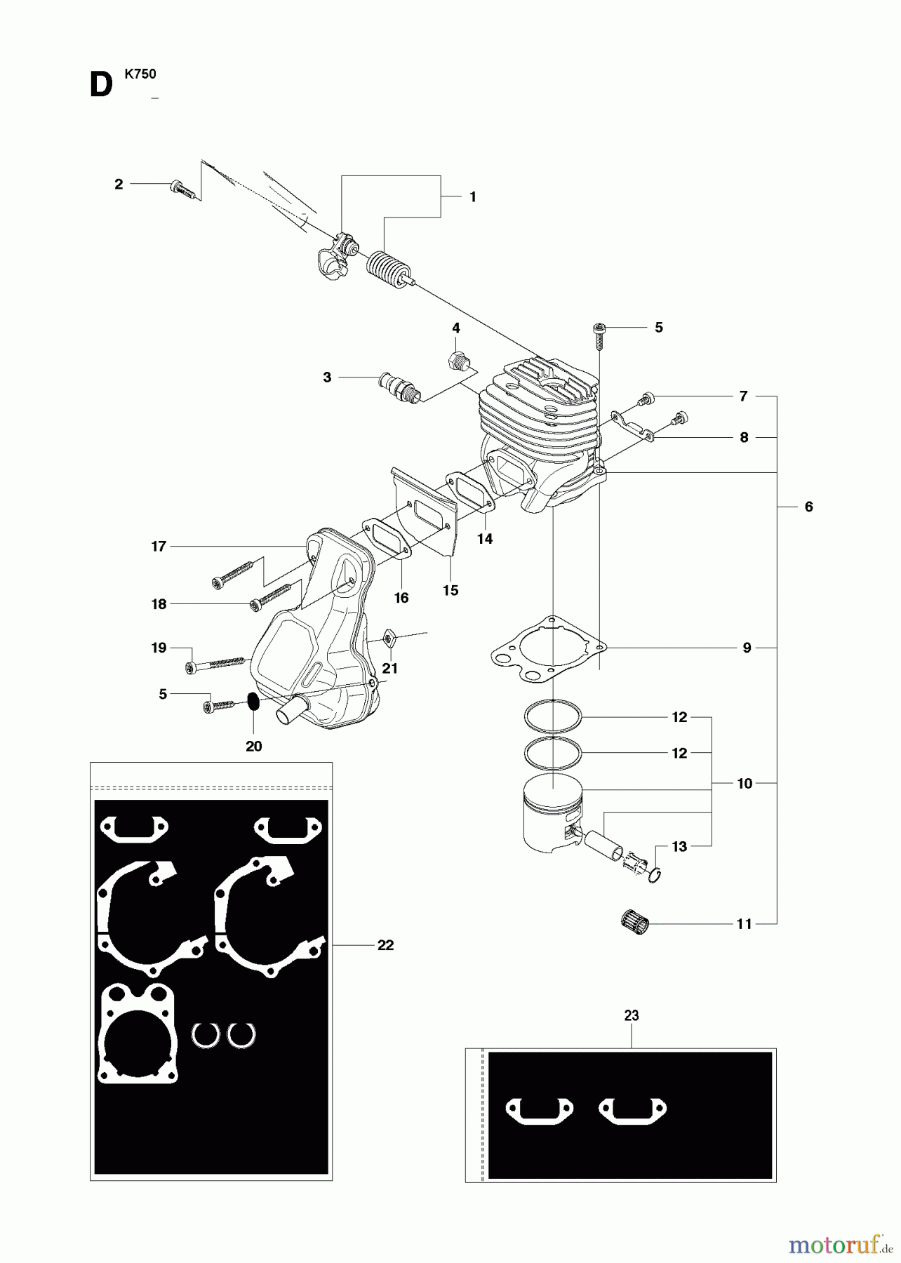 Trennschneider, Cut-Off K750, 544936207, 2010-02 CYLINDER