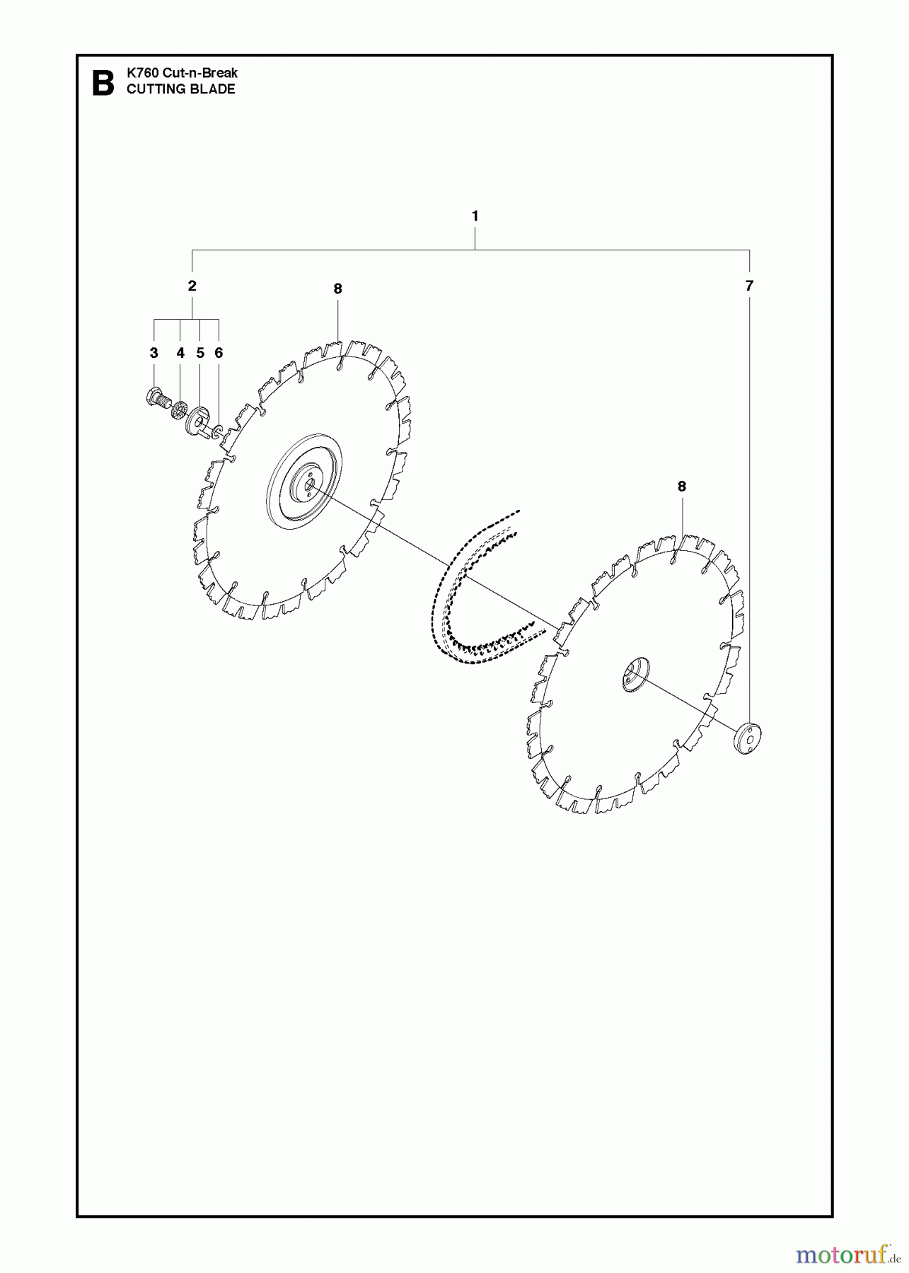  Trennschneider, Cut-Off K760 CUT-N-BREAK, 2013-06 CUTTING BLADE