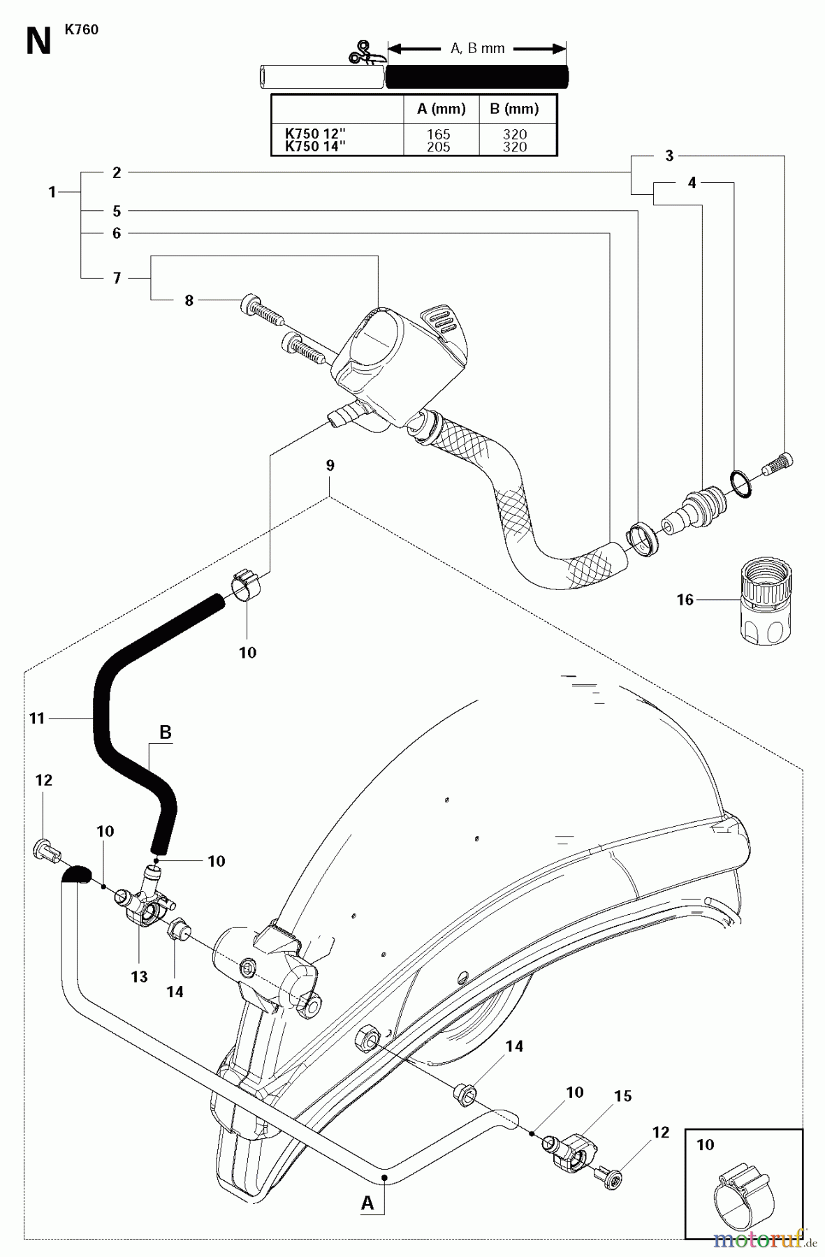  Trennschneider, Cut-Off K760, 2009-12 HOSE
