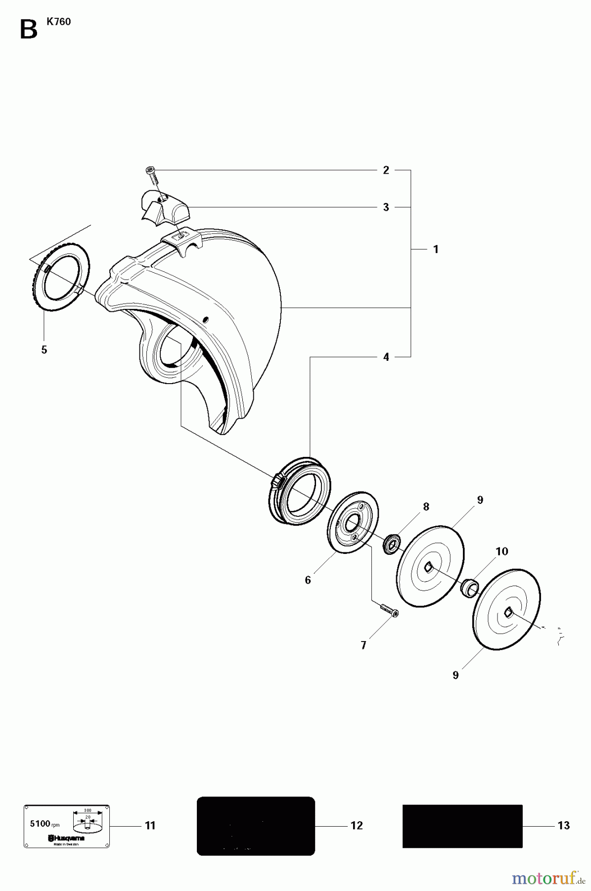  Trennschneider, Cut-Off K760, 2009-12 WHEELS & TIRES