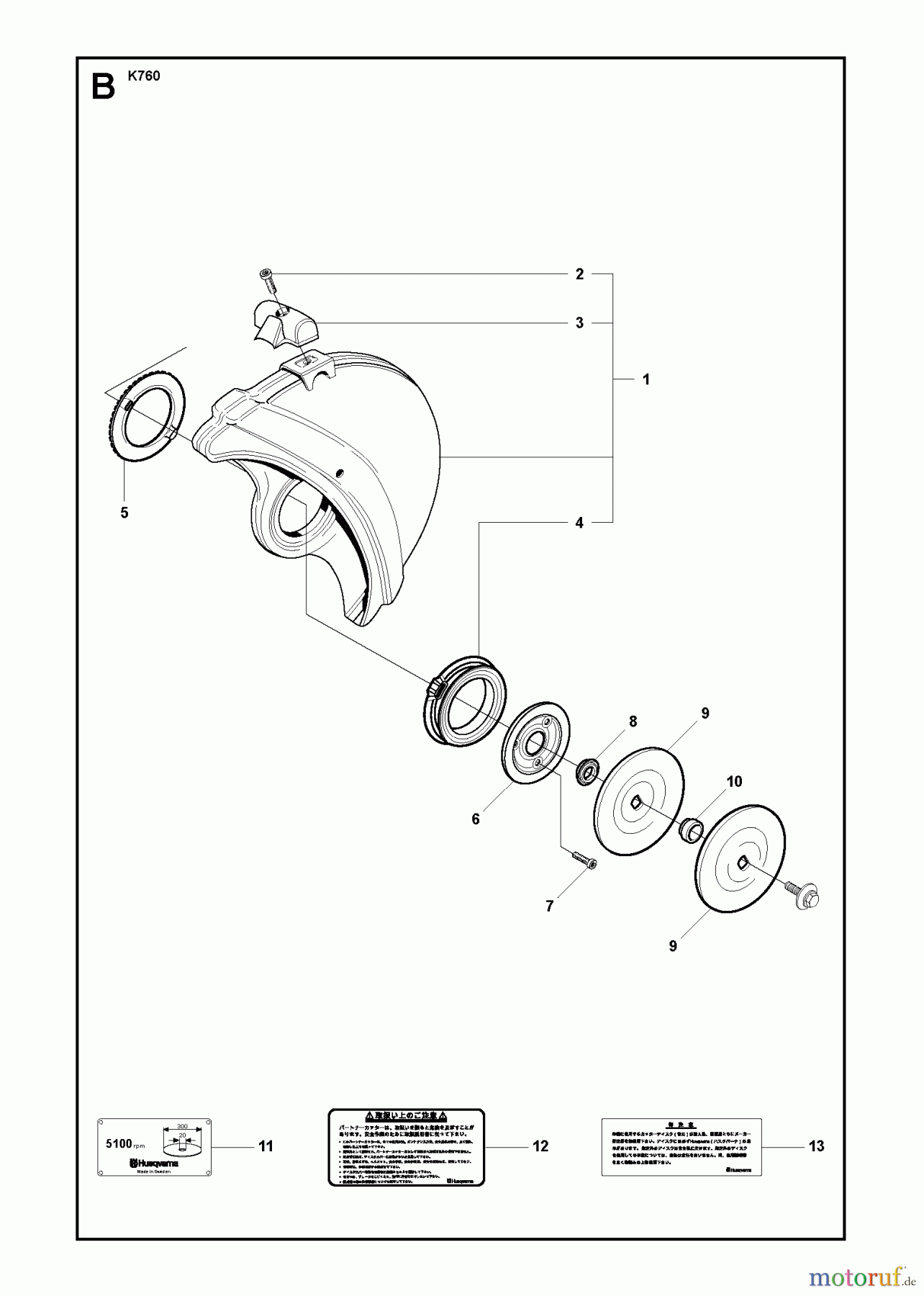  Trennschneider, Cut-Off K760, 2011-08 WHEELS & TIRES