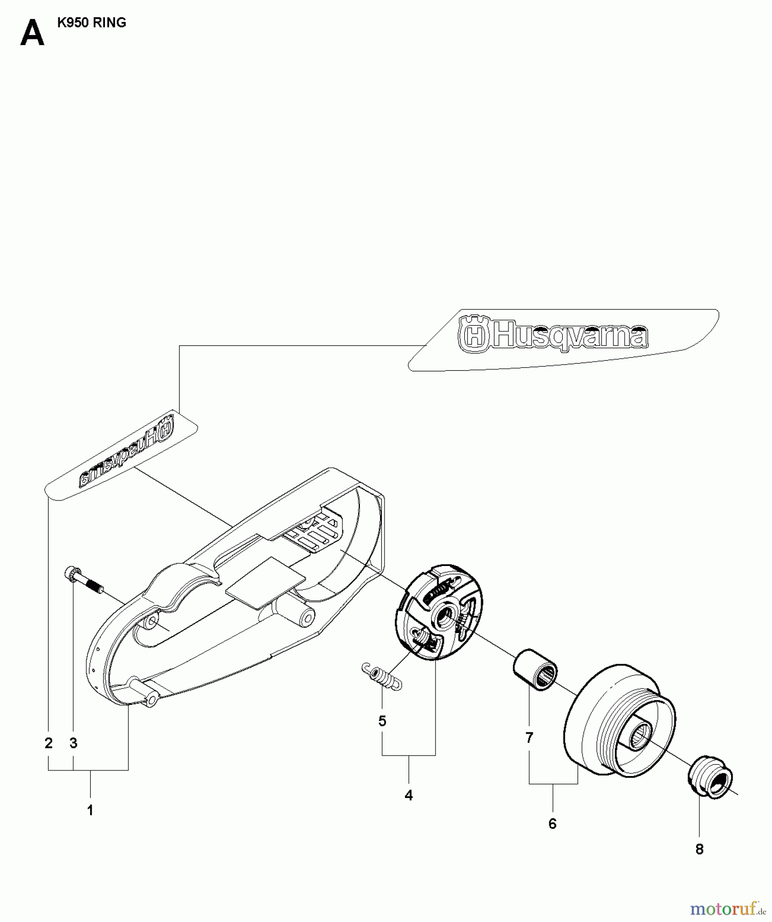  Trennschneider, Cut-Off K950 Ring, 2007-01 BELT GUARD