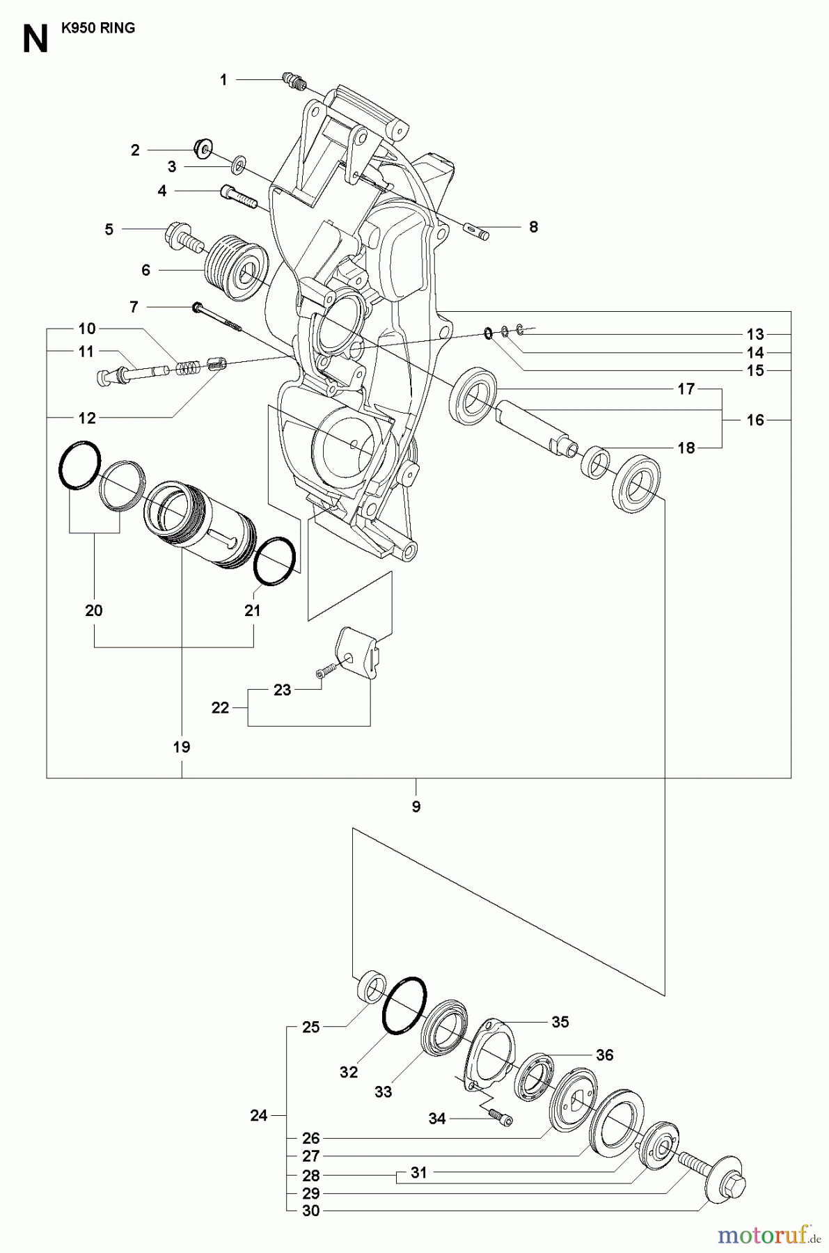  Trennschneider, Cut-Off K950 Ring, 2007-01 CHASSIS / FRAME
