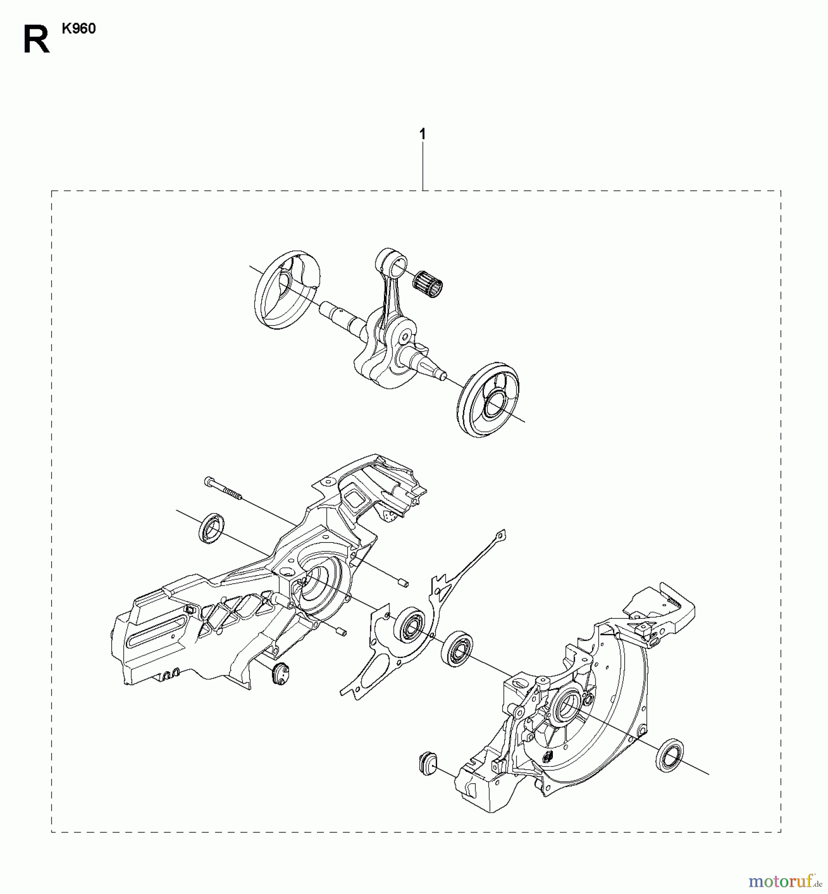  Trennschneider, Cut-Off K960, 2007-10 CRANKCASE #3