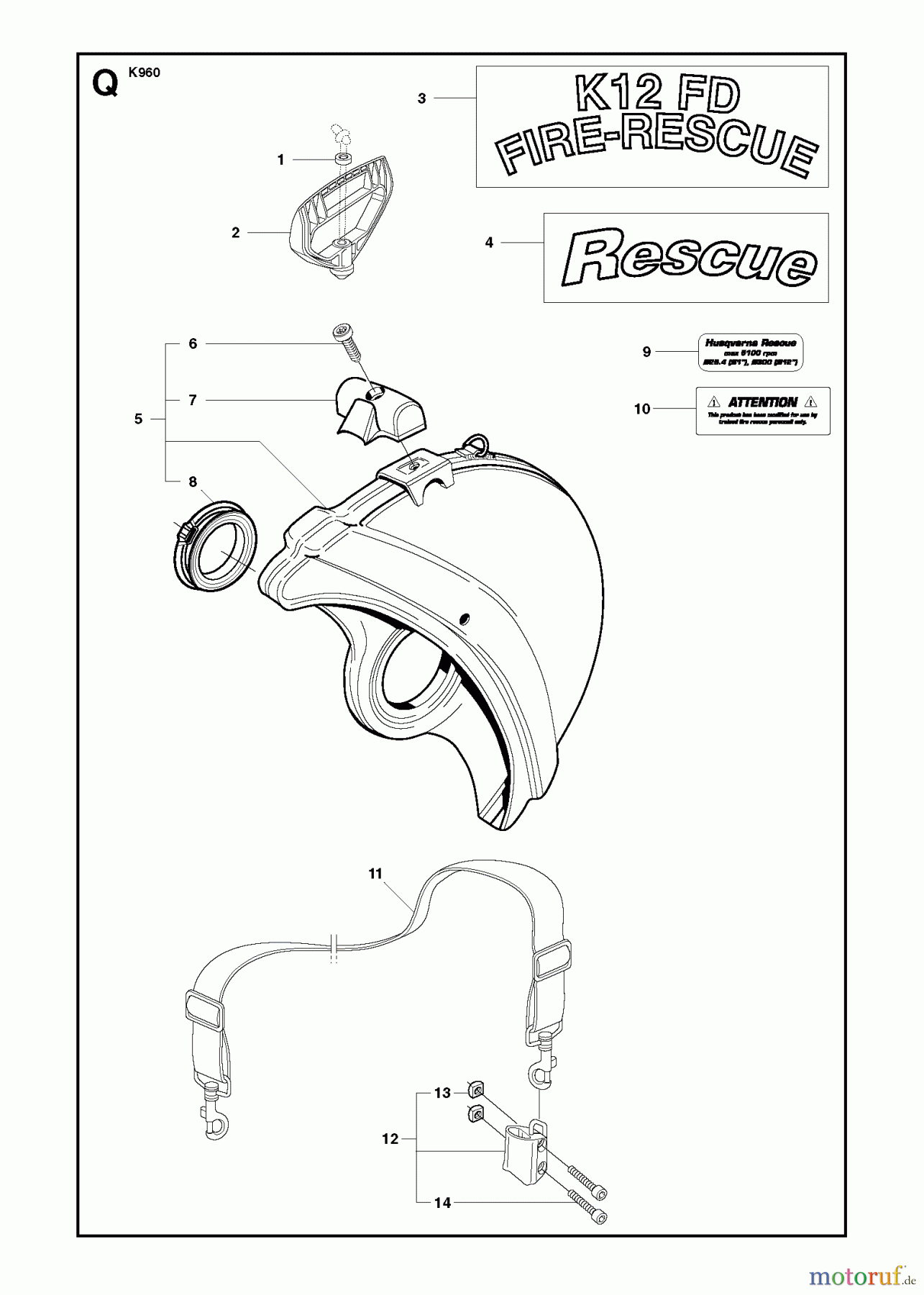  Trennschneider, Cut-Off K960 RESCUE, 2008-12 RESCUE