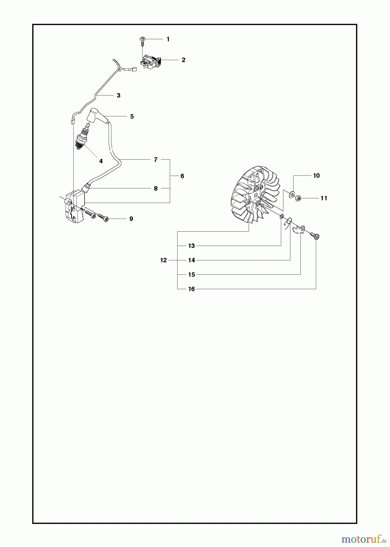  Trennschneider, Cut-Off K970 II, 2014-02 IGNITION SYSTEM