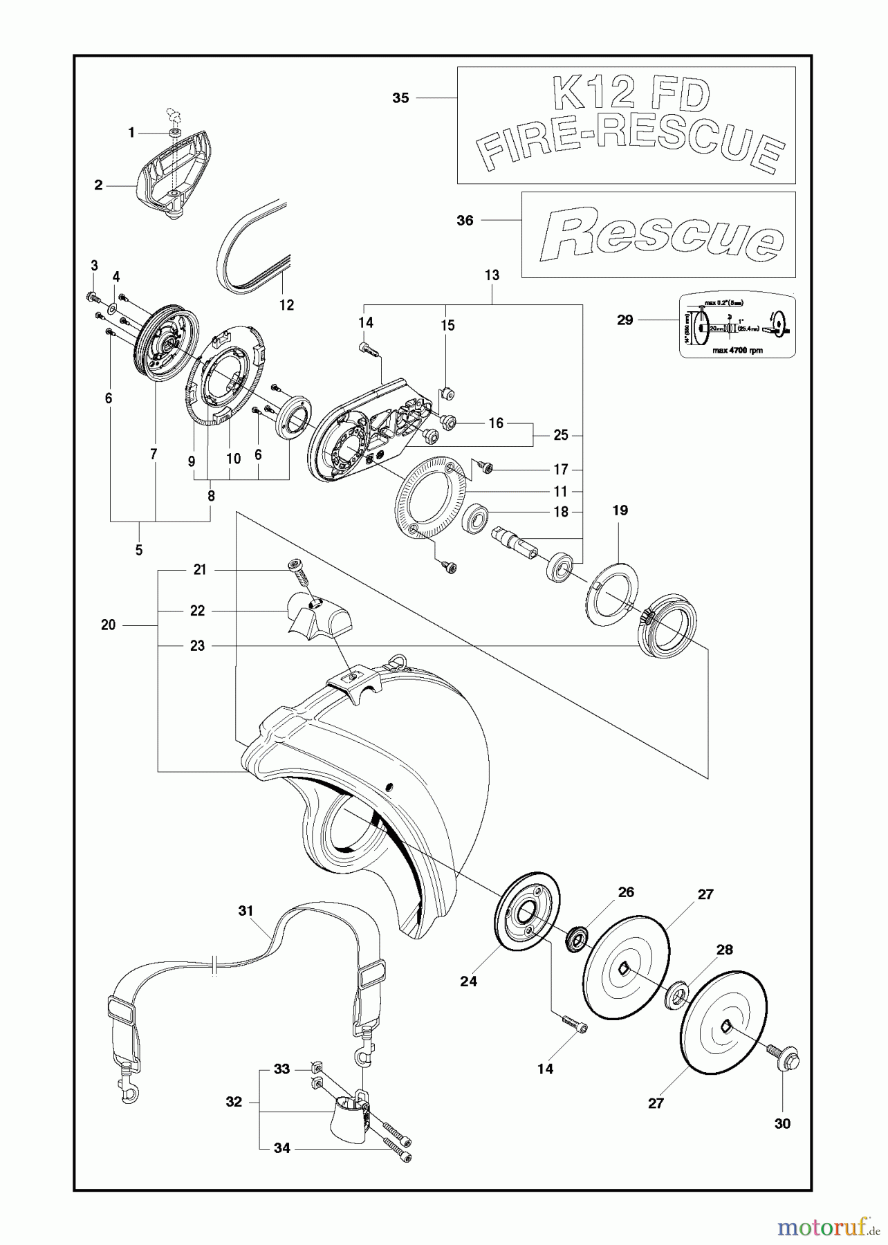  Trennschneider, Cut-Off K970 II, 2014-02 RESCUE