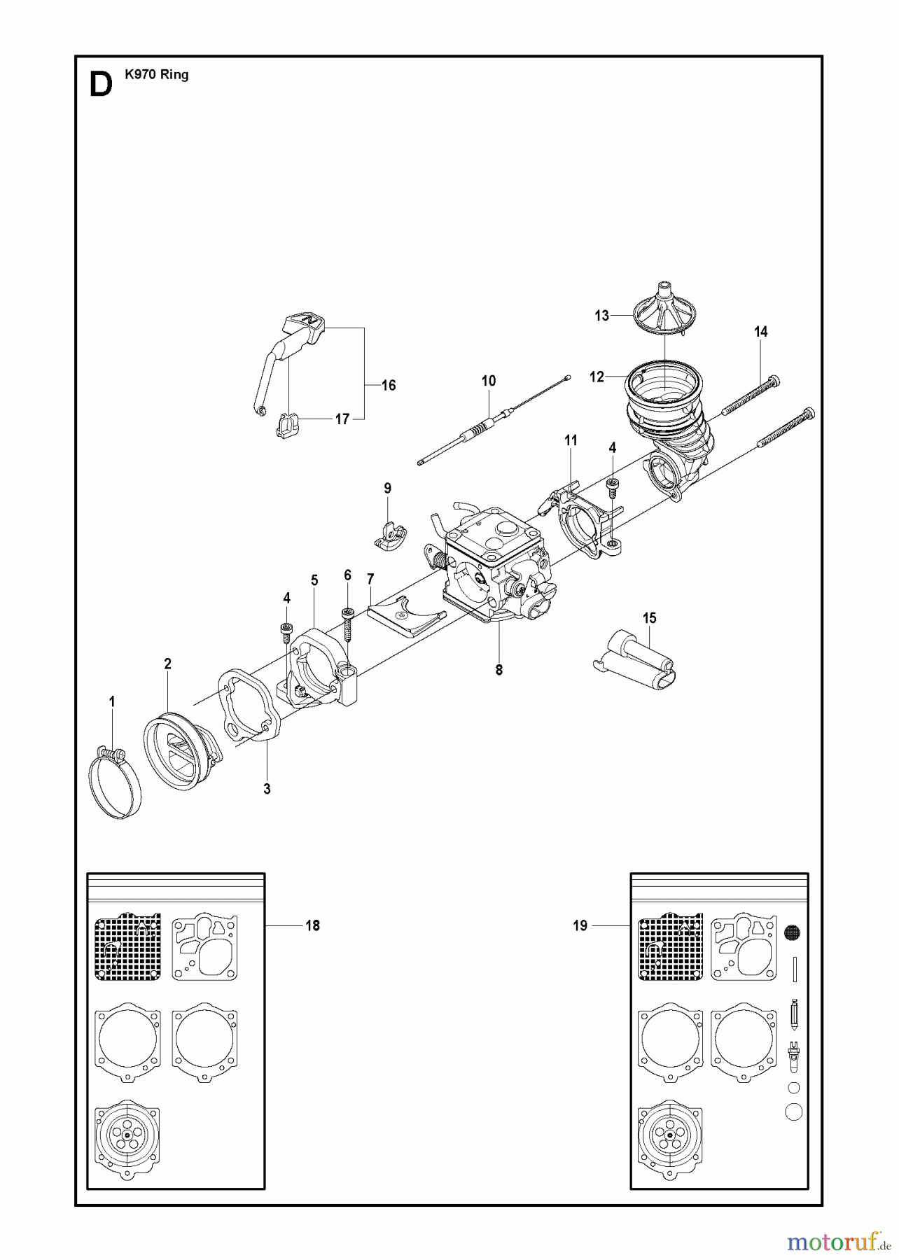  Trennschneider, Cut-Off K970 RING, 2011-12 CARBURETOR