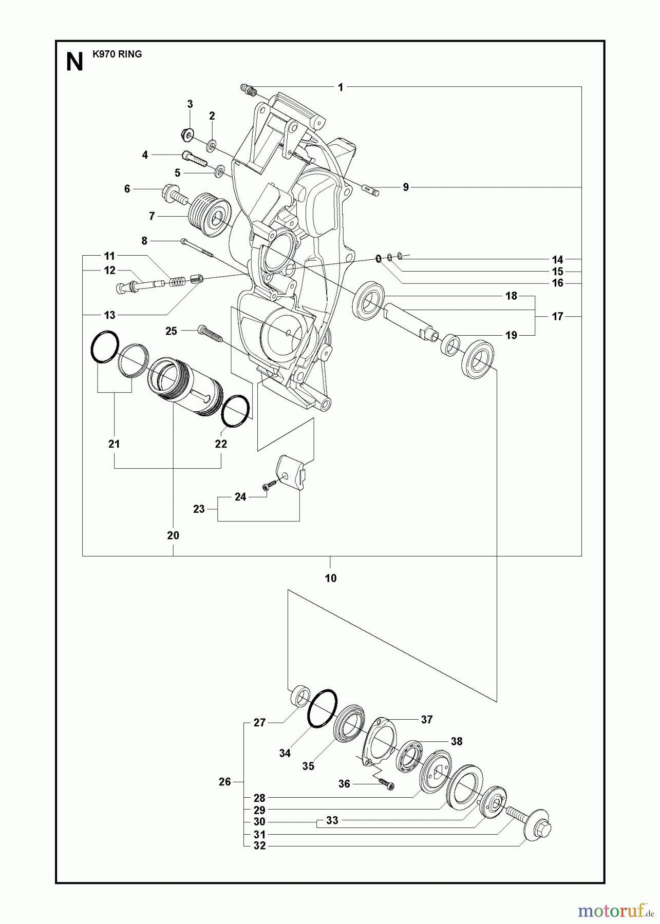  Trennschneider, Cut-Off K970 RING, 2011-12 CHASSIS / FRAME
