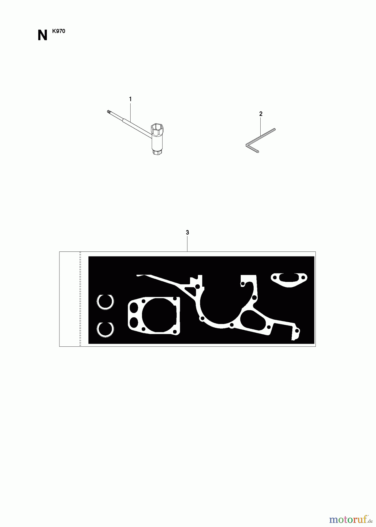  Trennschneider, Cut-Off K970, K970 RESCUE, 575697201, 2010-05 GASKET KIT
