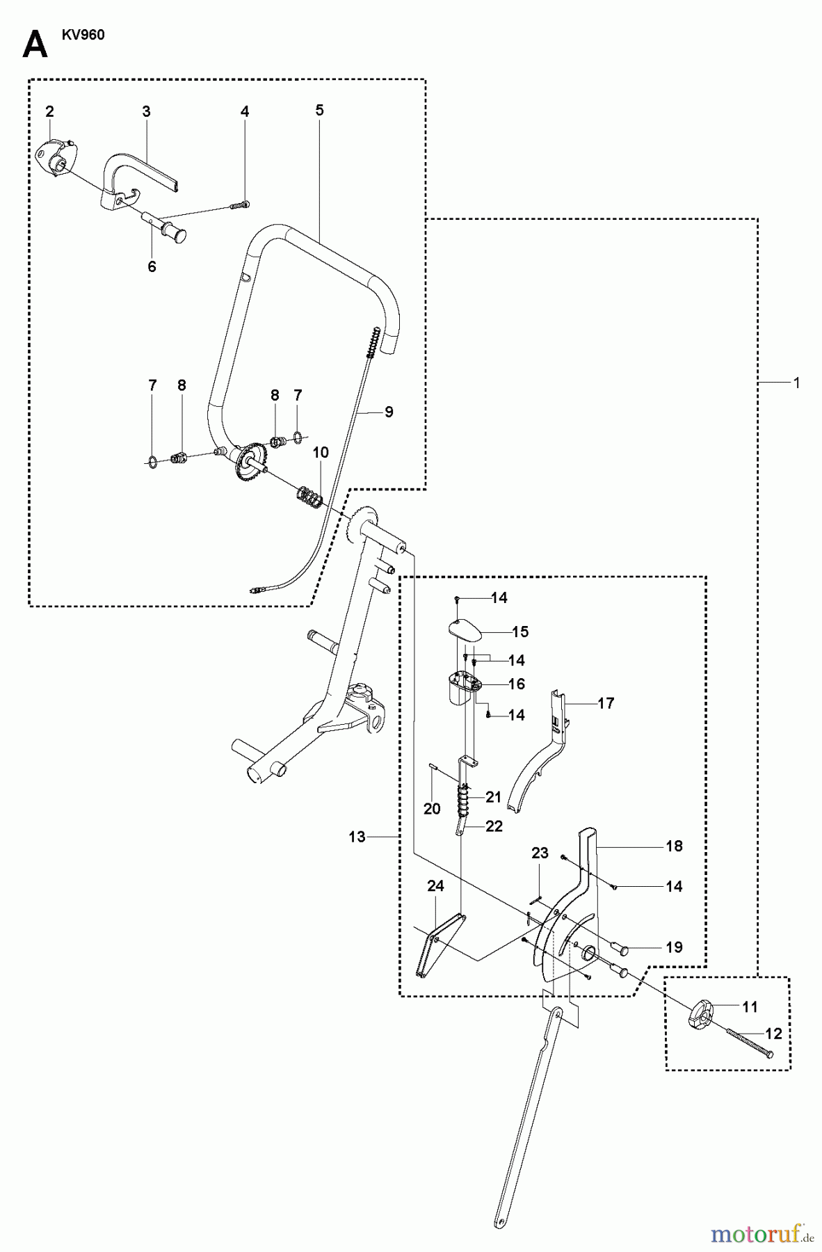  Trennschneider, Cut-Off KV 960, 2008-02 HANDLE & CONTROLS