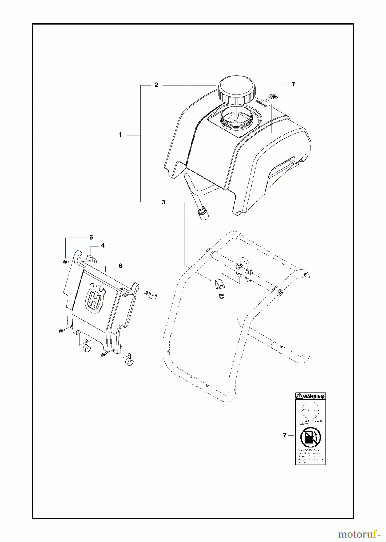Trennschneider, Floor FS413, 2006-11 WATER TANK & NOSE PIECE
