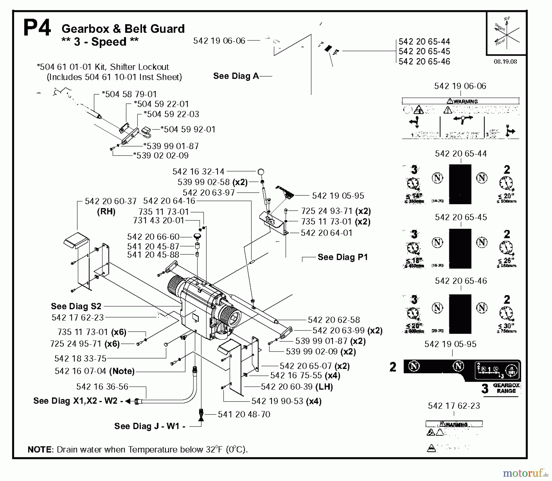  Trennschneider, Floor FS4800, 2008-01 Gearbox & Belt Guard, 3 - Speed