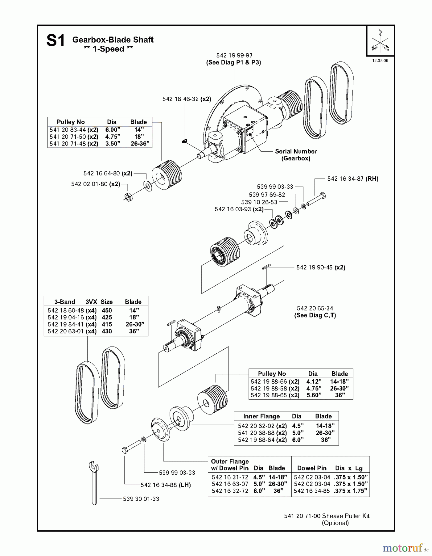  Trennschneider, Floor FS4800, 2008-01 Gearbox-Blade Shaft, 1-Speed