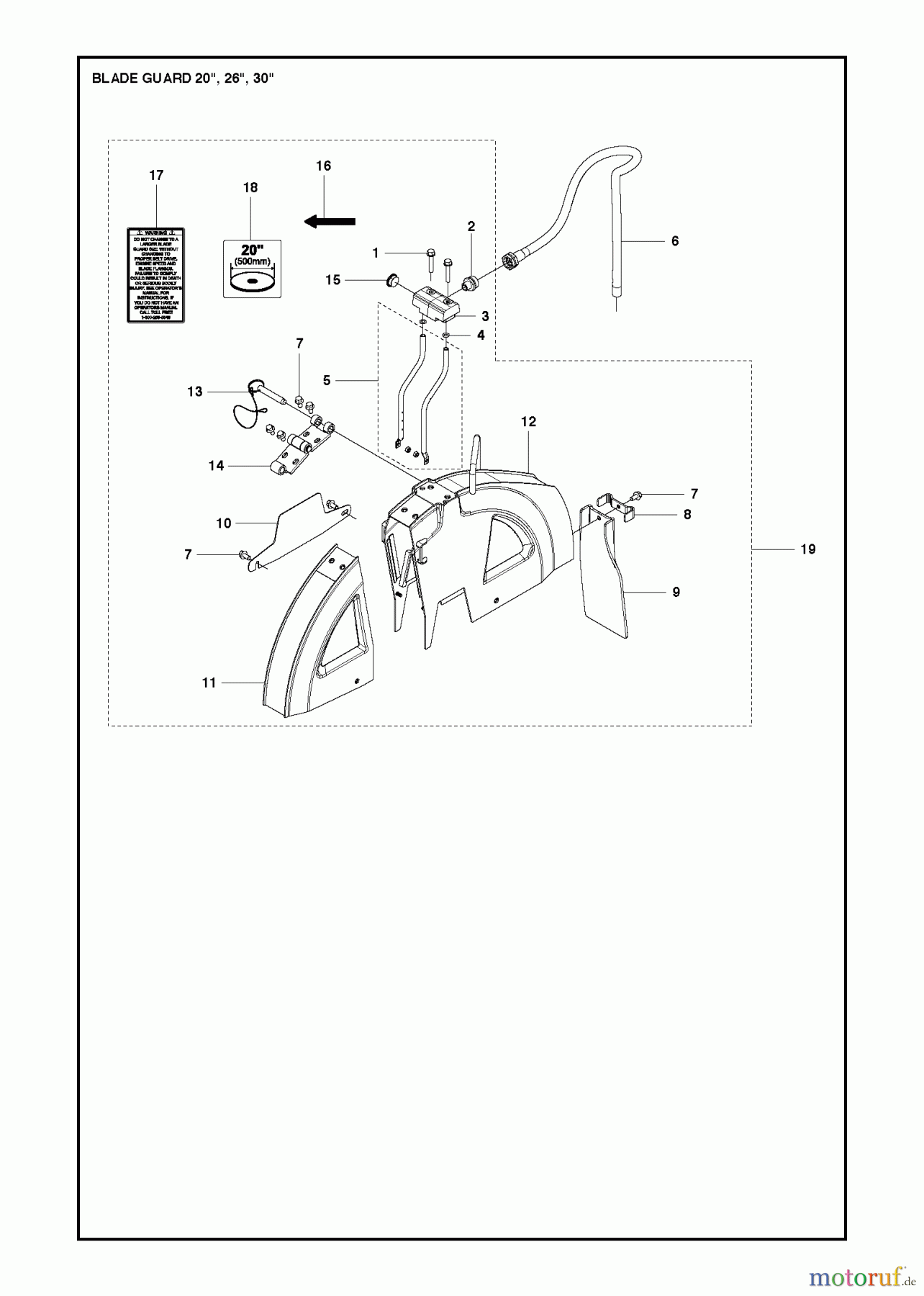  Trennschneider, Floor FS5000, 2014-05 Blade Guard - 20?, 26?, 30?