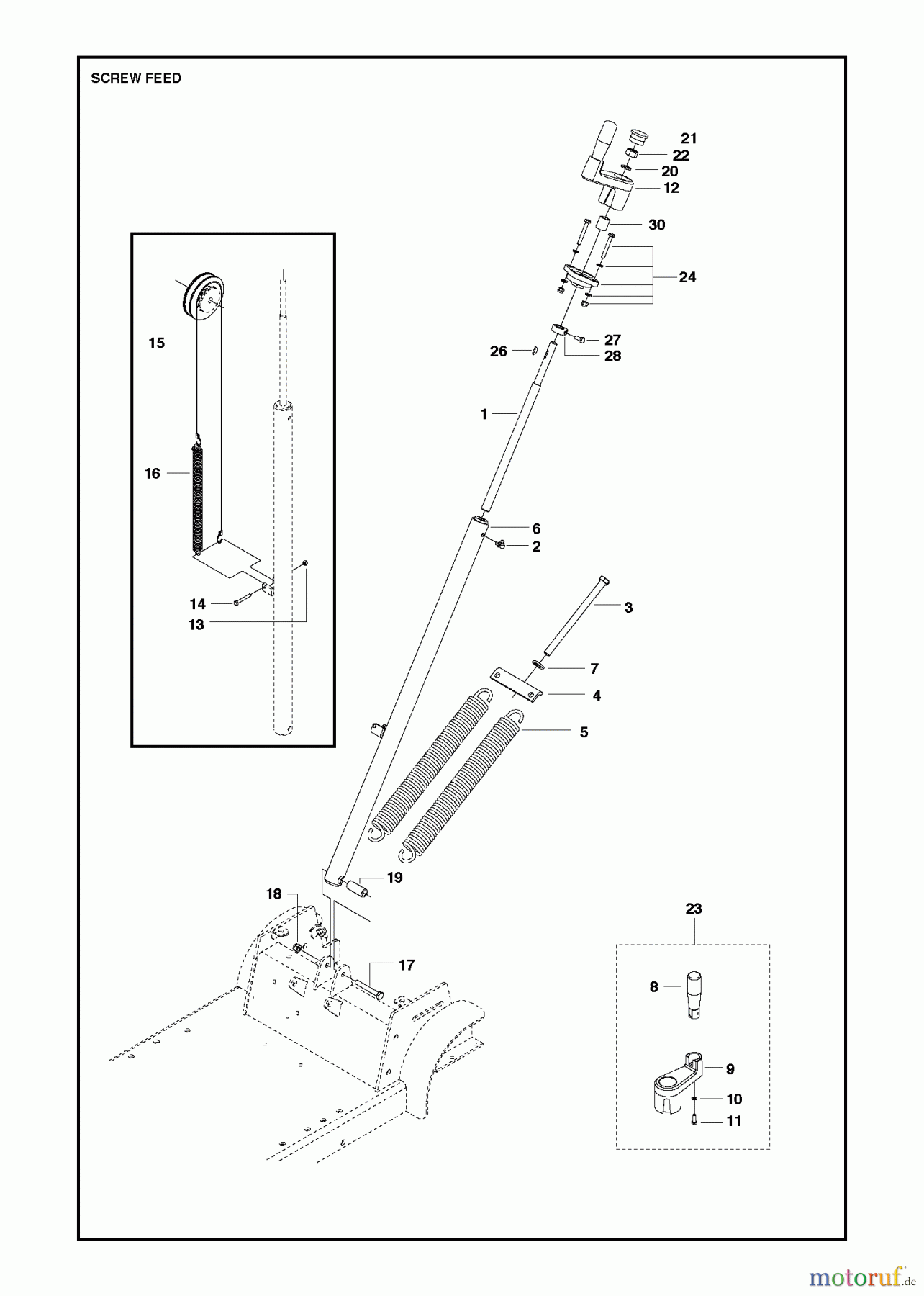 Trennschneider, Floor FS513/FS520/FS524, Valid for Machine numbers FS520-2150, FS524-1630 and forward, 2011-02 HEIGHT ADJUSTMENT