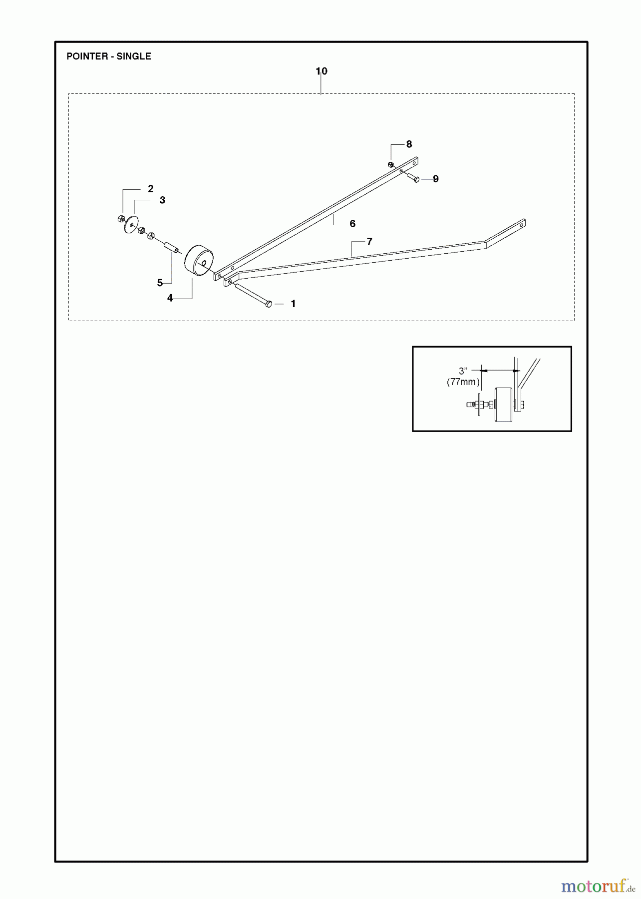  Trennschneider, Floor FS513/FS520/FS524, Valid to machines FS520-2149 and FS 524-1629, 2007-08 to 2011-02 POINTER - SINGLE