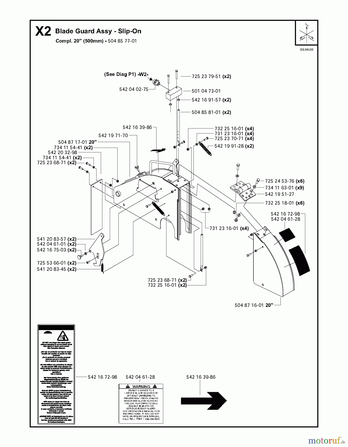 Trennschneider, Floor FS6600 D, 2008-37 Blade Guard Assy - Slip-On 20