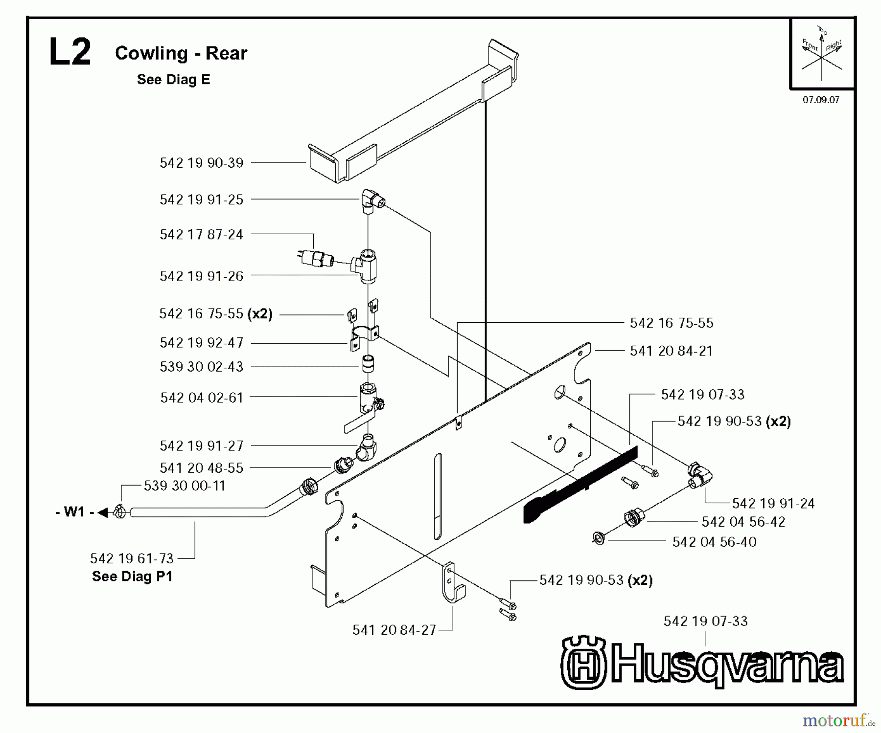 Trennschneider, Floor FS6600 D, 2008-37 Cowling - Rear