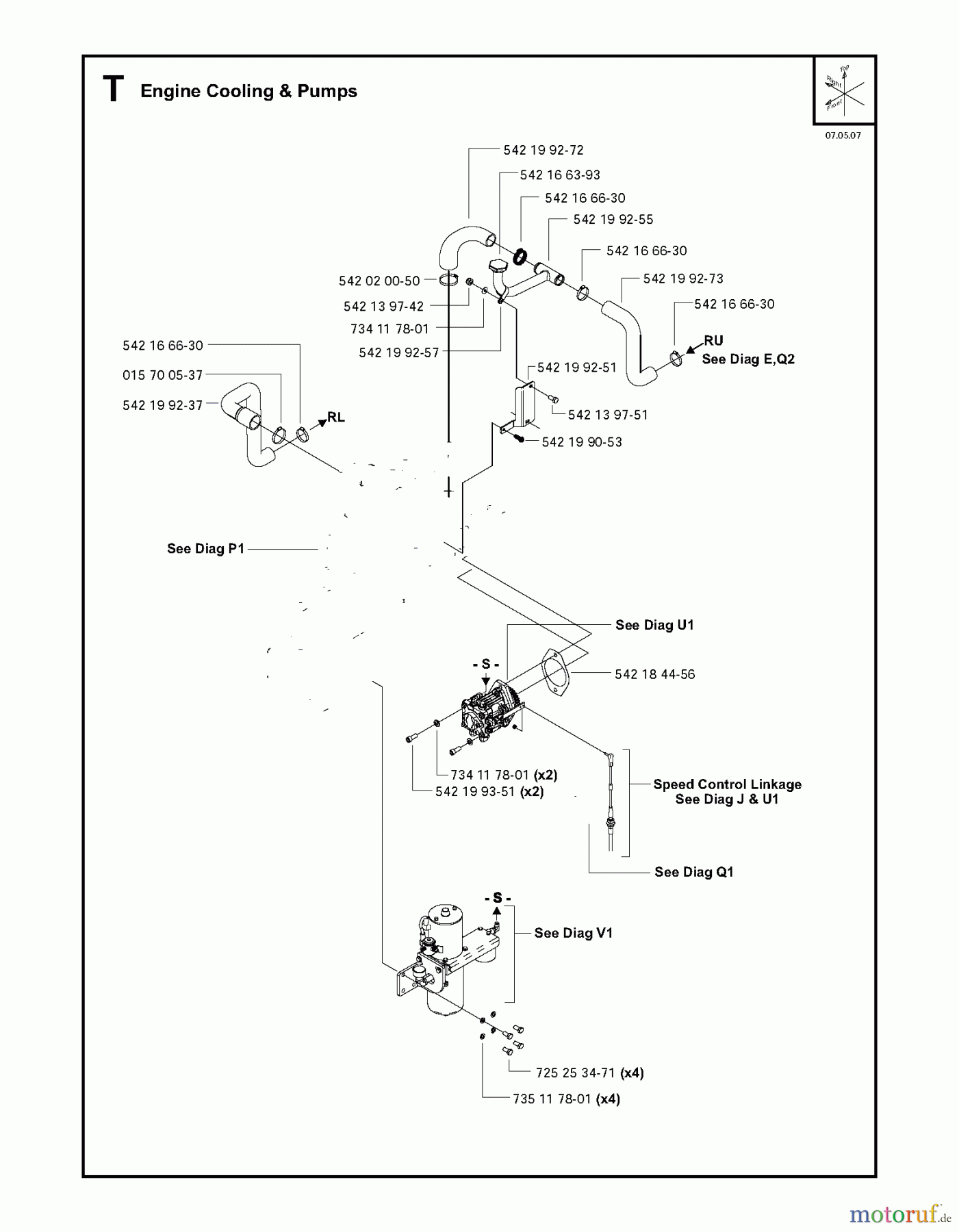Trennschneider, Floor FS6600 D, 2008-37 Engine Cooling & Pumps