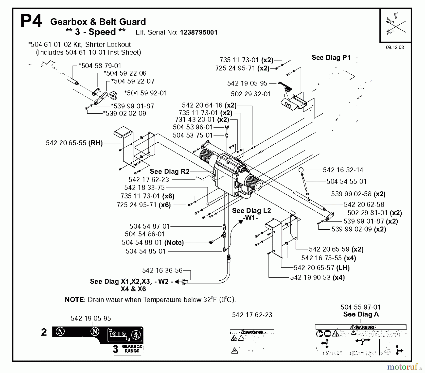 Trennschneider, Floor FS6600 D, 2008-37 Gearbox & Belt Guard 3-Speed