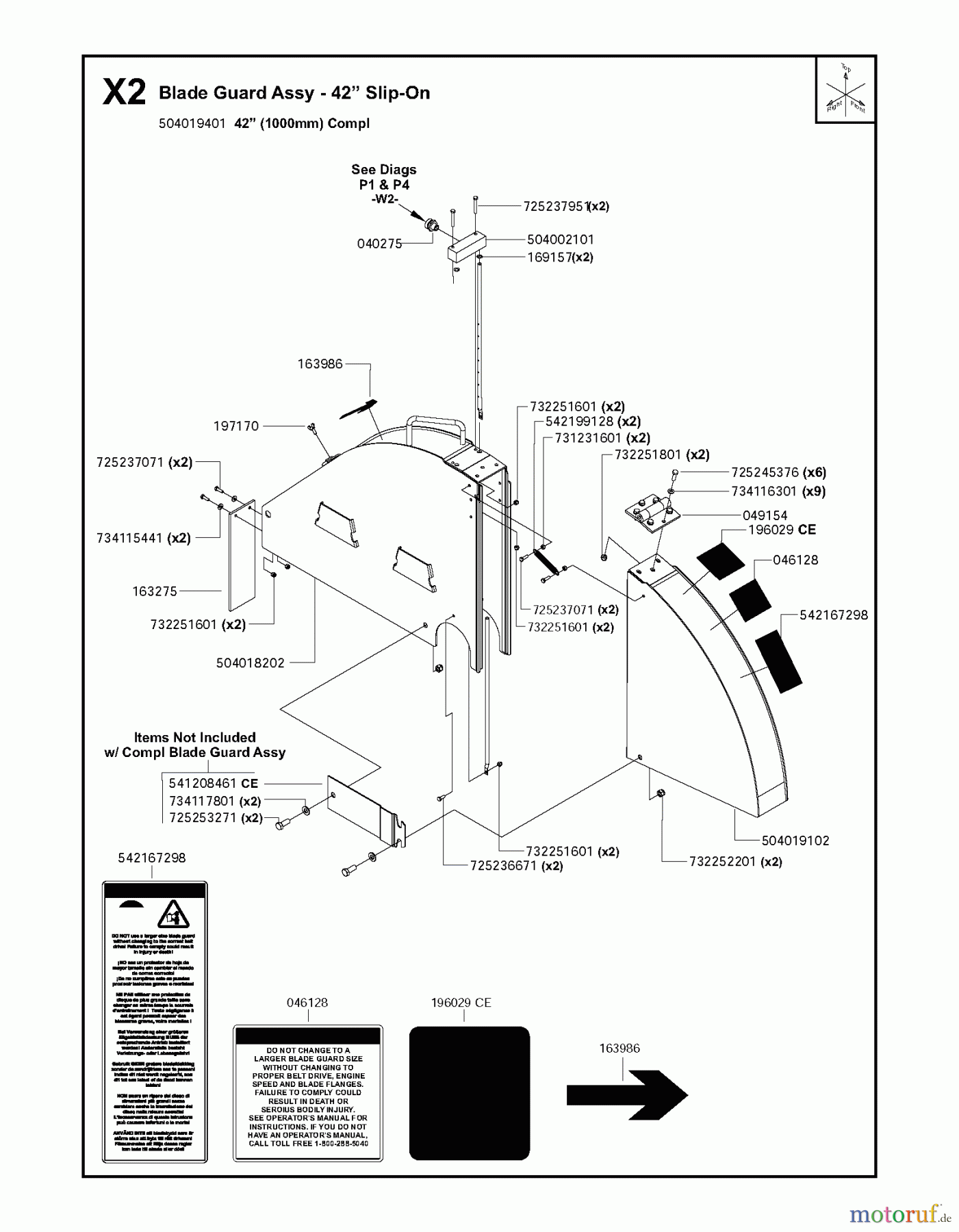 Trennschneider, Floor FS6600 JD T3, 2009-20 Blade Guard Assy - 42