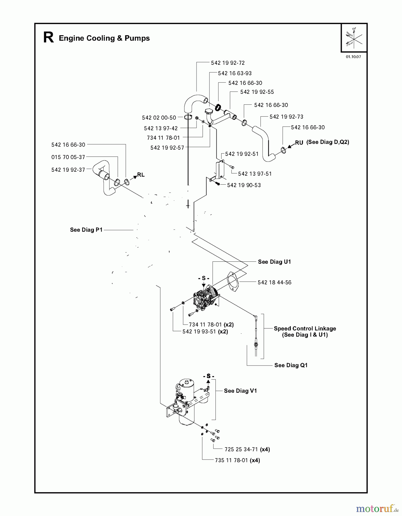  Trennschneider, Floor FS6600, 2006-44 Engine Cooling & Pumps
