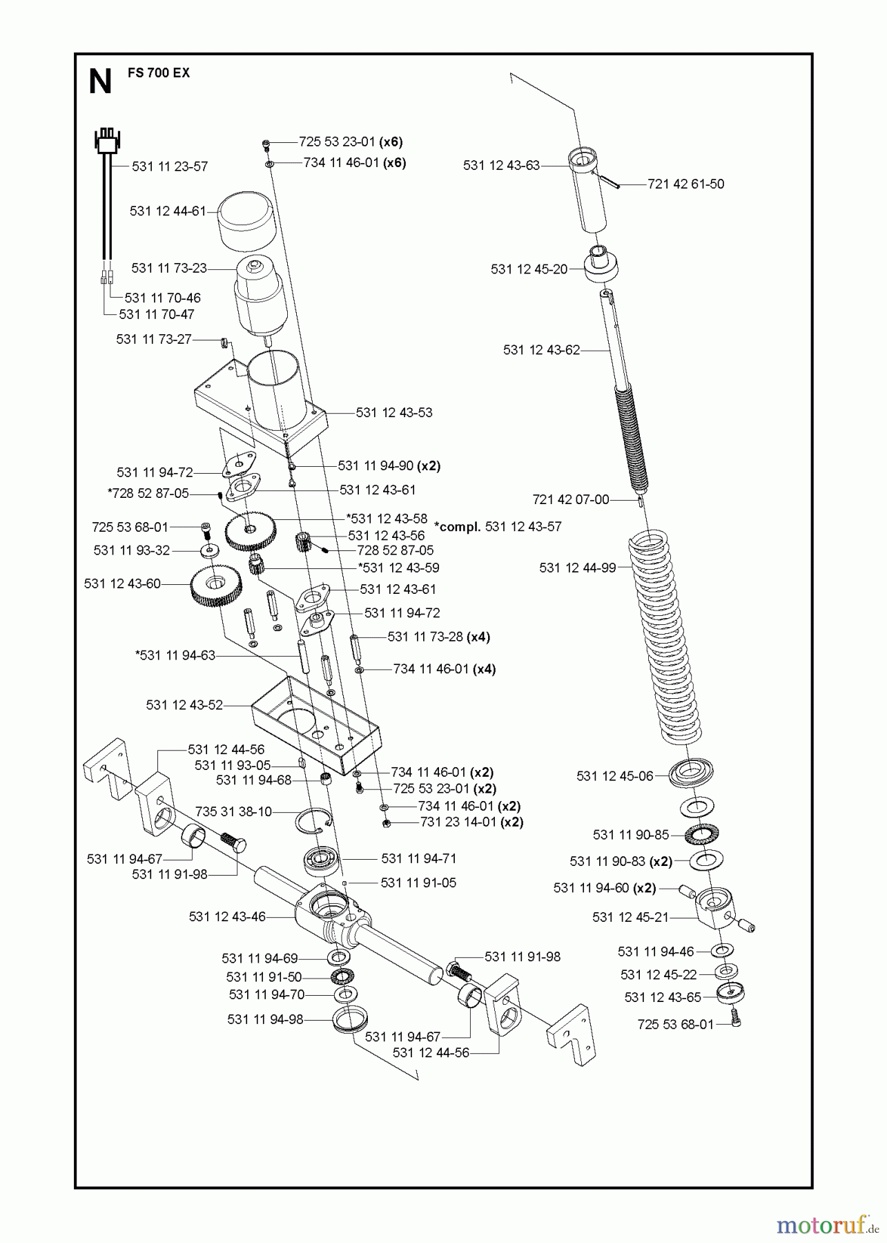 Trennschneider, Floor FS700 EX, 2007-15 DEPTH FEEDING UNIT