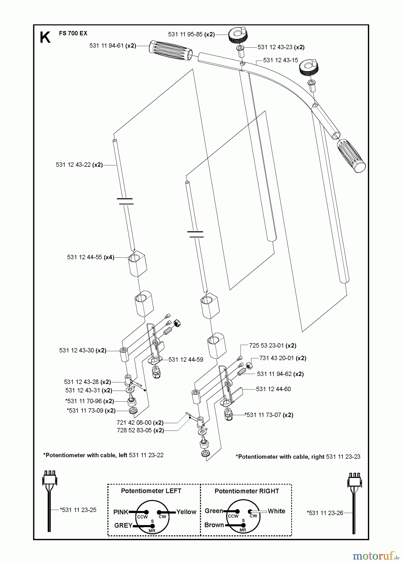 Trennschneider, Floor FS700 EX, 2007-15 HANDLE