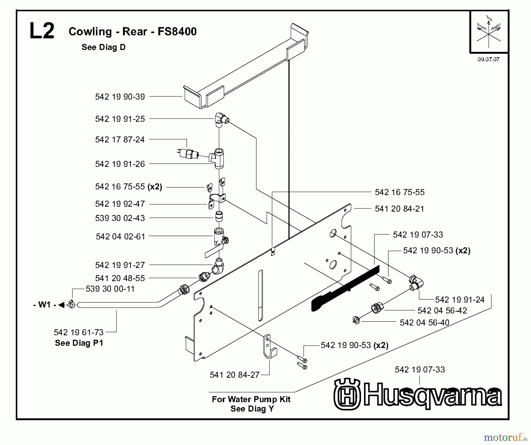  Trennschneider, Floor FS8400, 2007-36 Cowling - Rear
