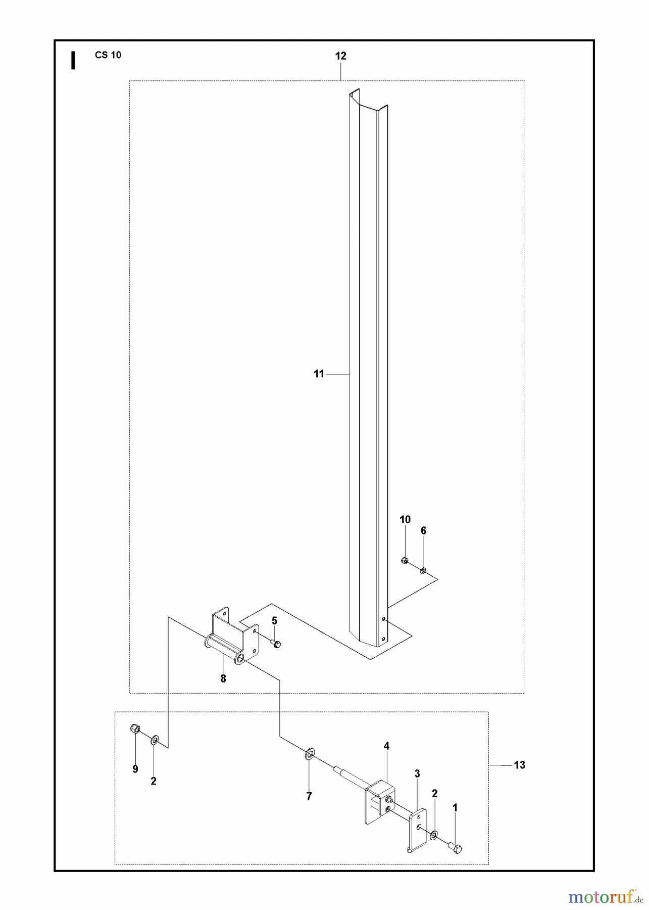  Wand und Kabelsägen CS10, 2012-11 COVER WITH BRACKET