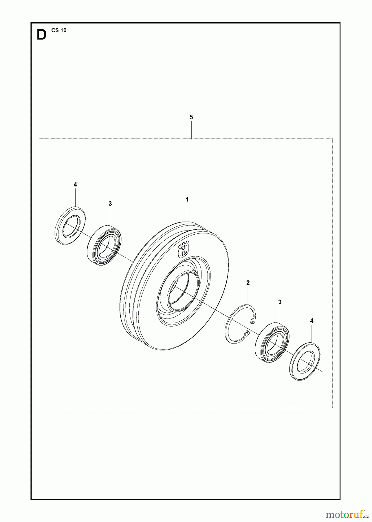 Wand und Kabelsägen CS10, 2012-11 WHEEL ASSY #1