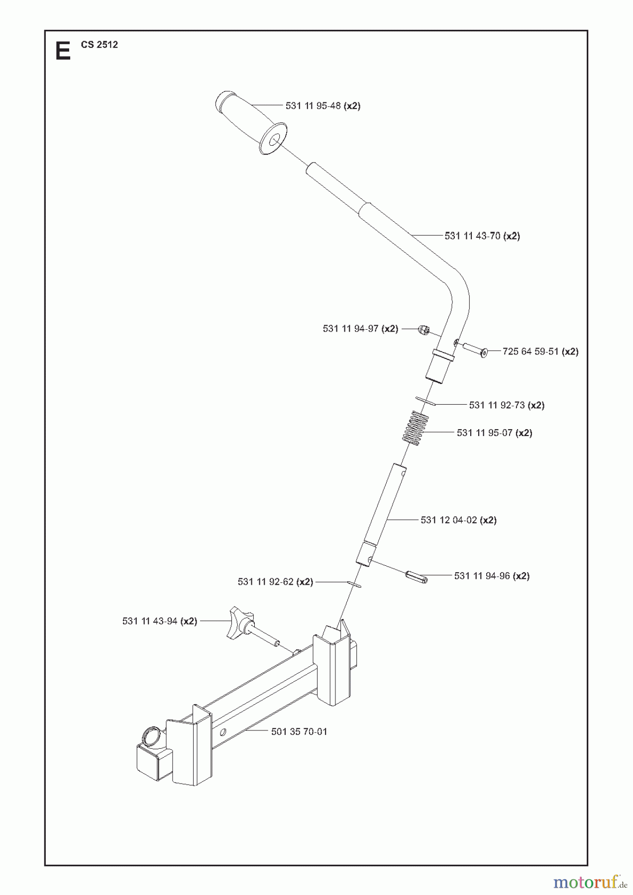 Wand und Kabelsägen CS2512, 2007-32 HANDLE