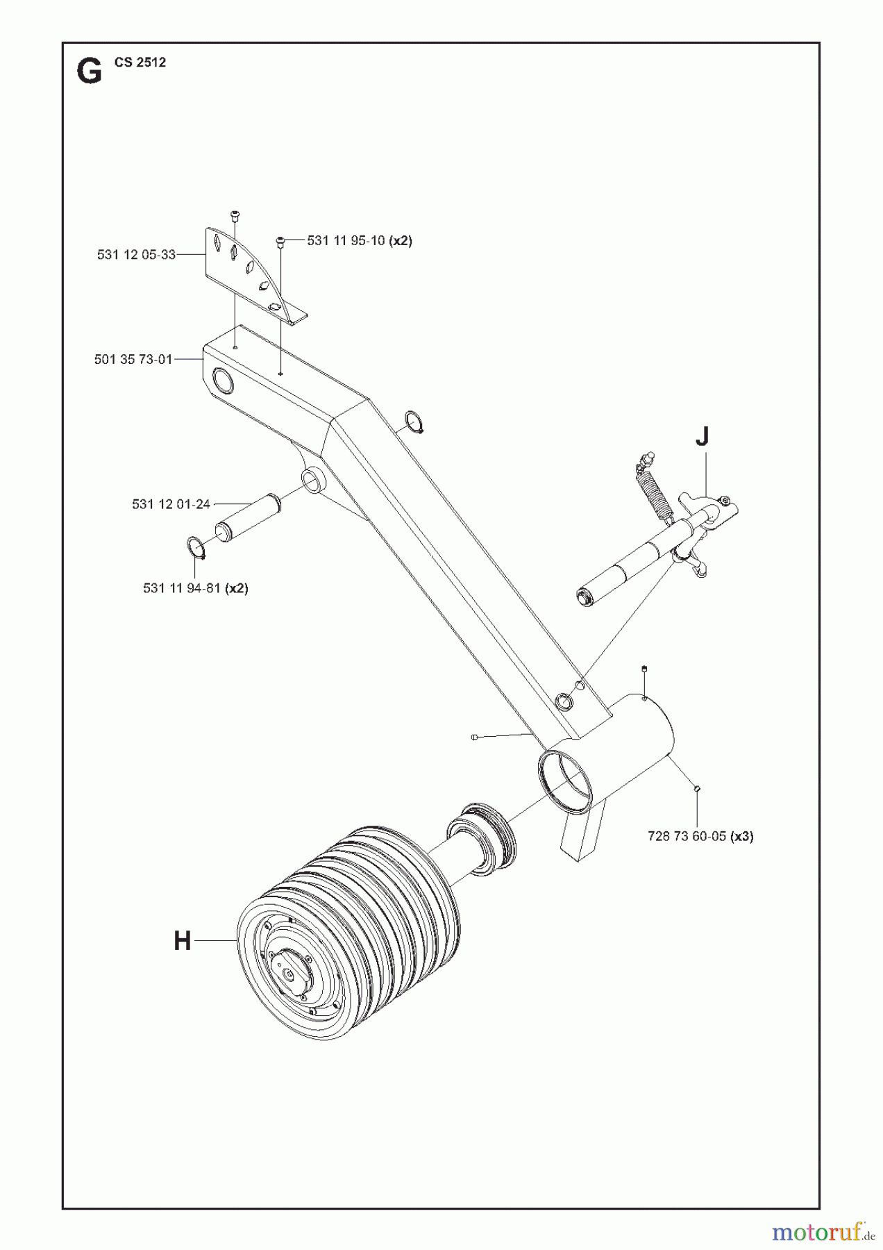  Wand und Kabelsägen CS2512, 2007-32 PIVOTING ARM