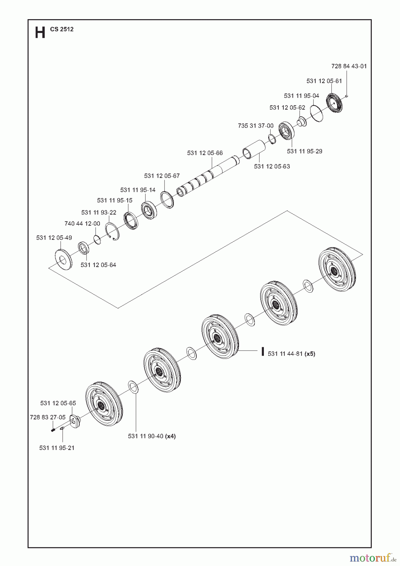  Wand und Kabelsägen CS2512, 2007-32 SHAFT #1