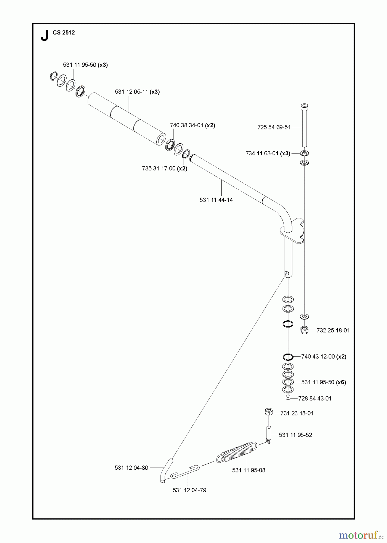  Wand und Kabelsägen CS2512, 2013-04, From machine number 1301- SHAFT #1
