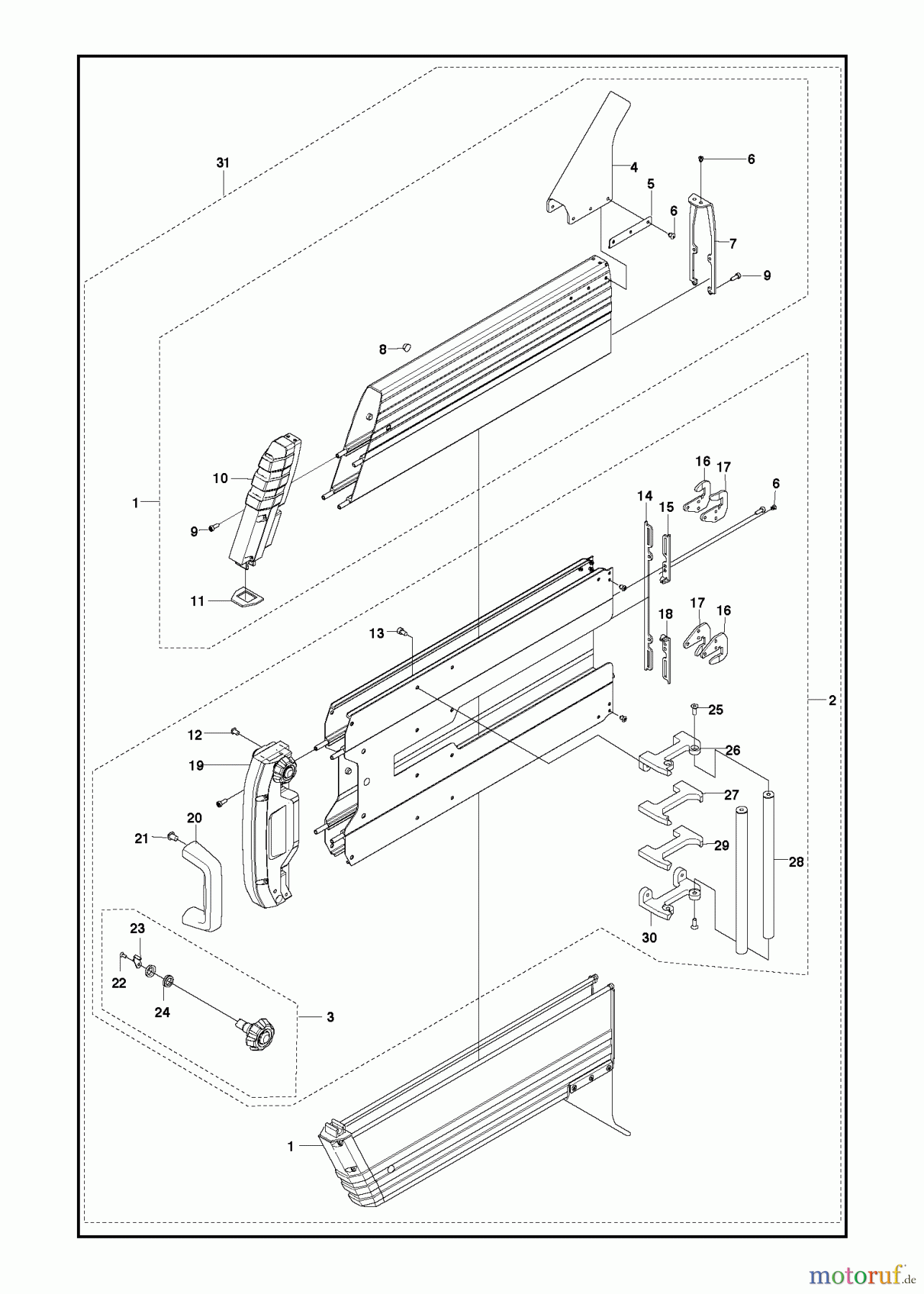 Wand und Kabelsägen WS220, 2013-10 BLADE GUARD 600mm