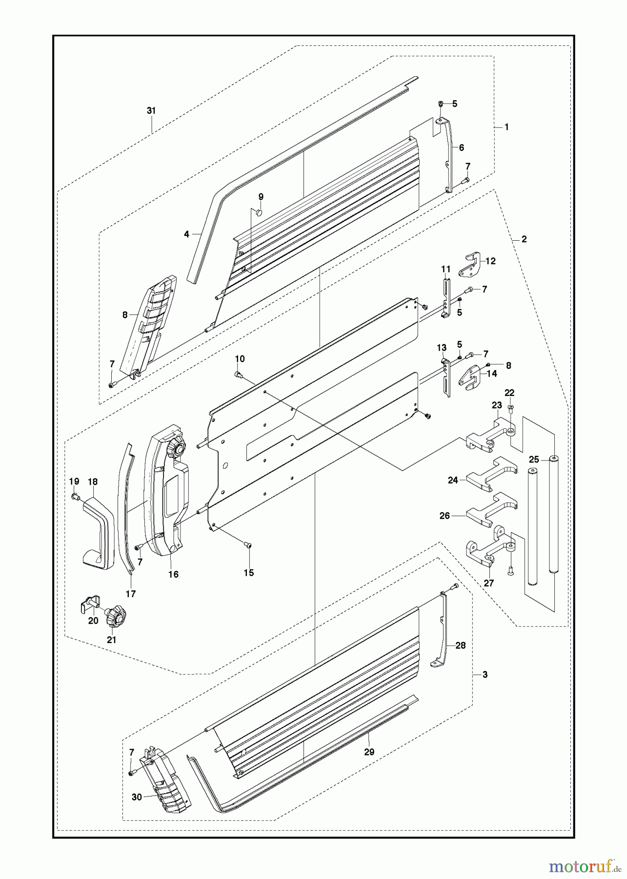 Wand und Kabelsägen WS220, 2013-10 FLUSH BLADE GUARD 600mm