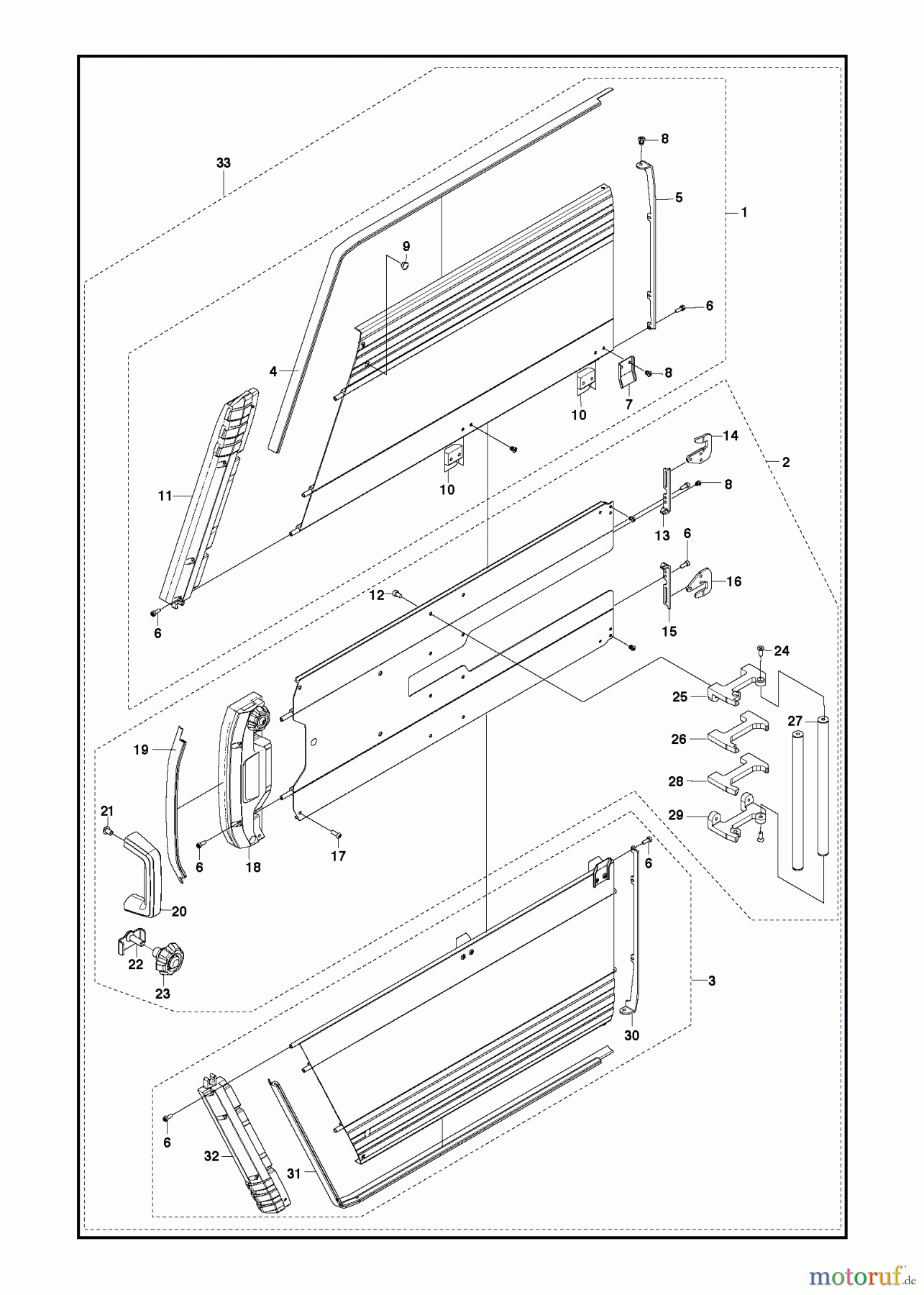 Wand und Kabelsägen WS220, 2013-10 FLUSH BLADE GUARD 900mm