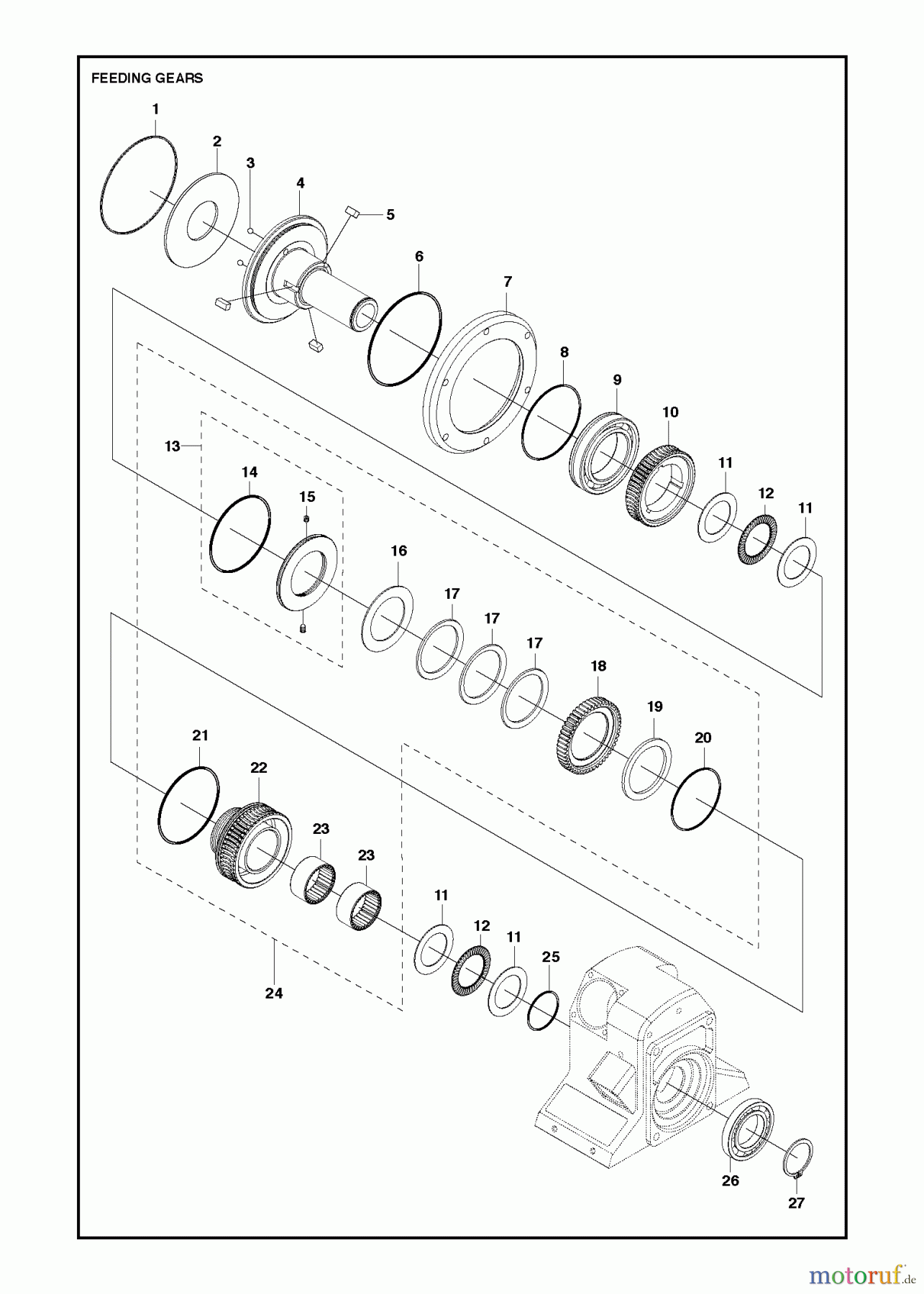  Wand und Kabelsägen WS440 HF, Valid from 20134408469, 2013-11 FEEDING GEARS