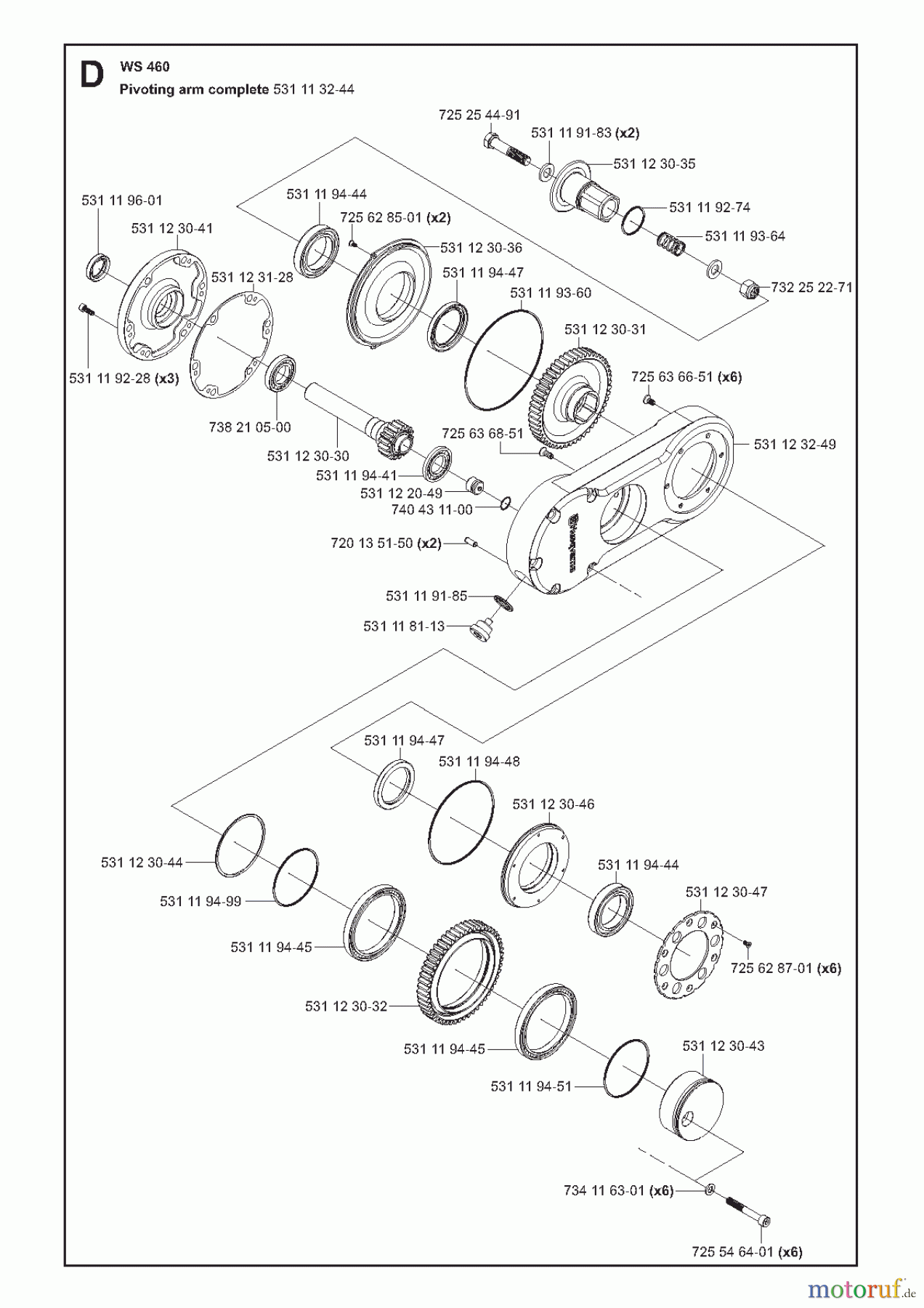  Wand und Kabelsägen WS460, 2008-51 Pivoting arm