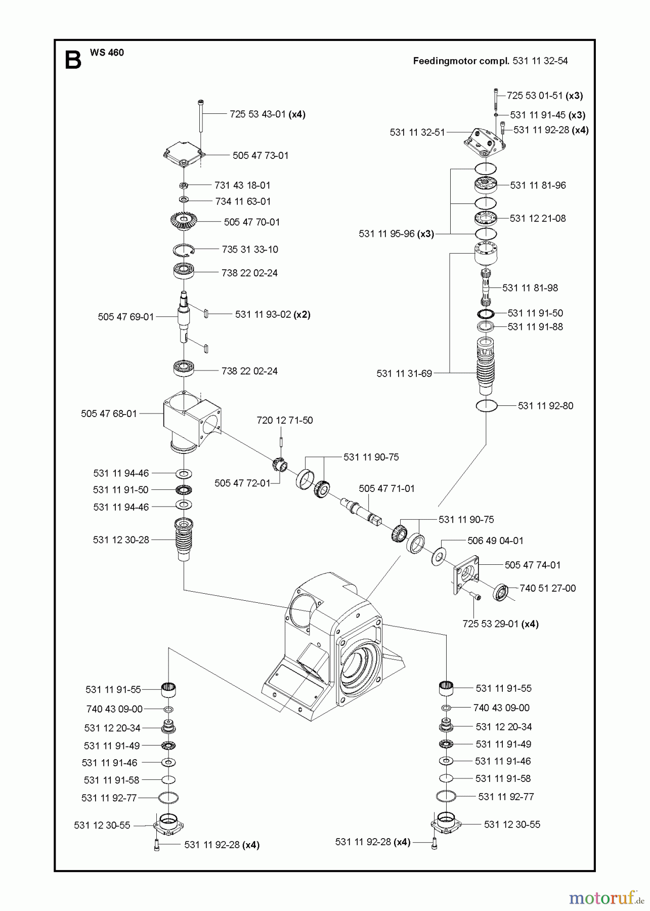  Wand und Kabelsägen WS460, 2012-07 FEEDING MOTORS