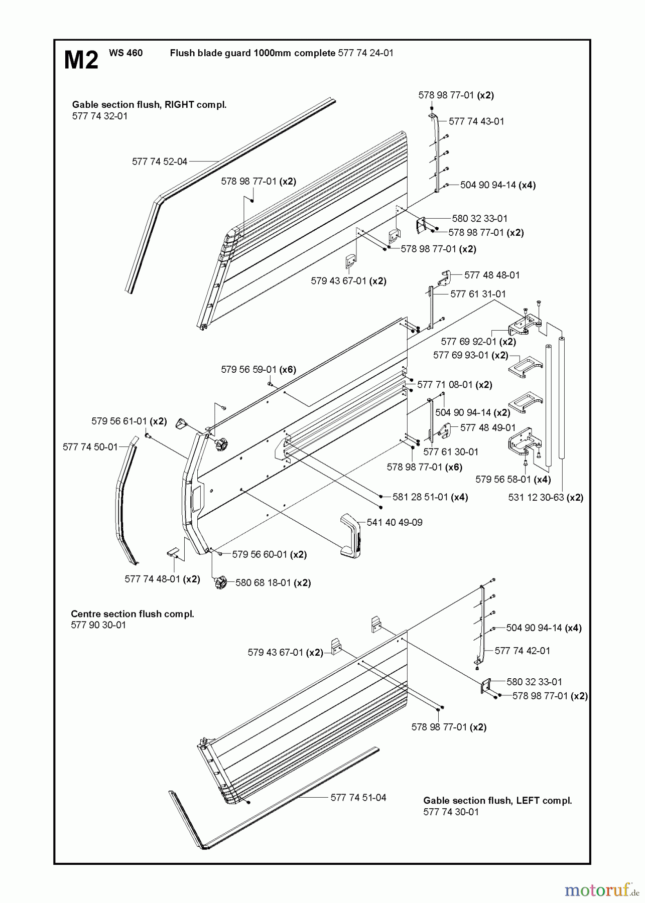 Wand und Kabelsägen WS460, 2012-07 GUARDS 1000mm #2